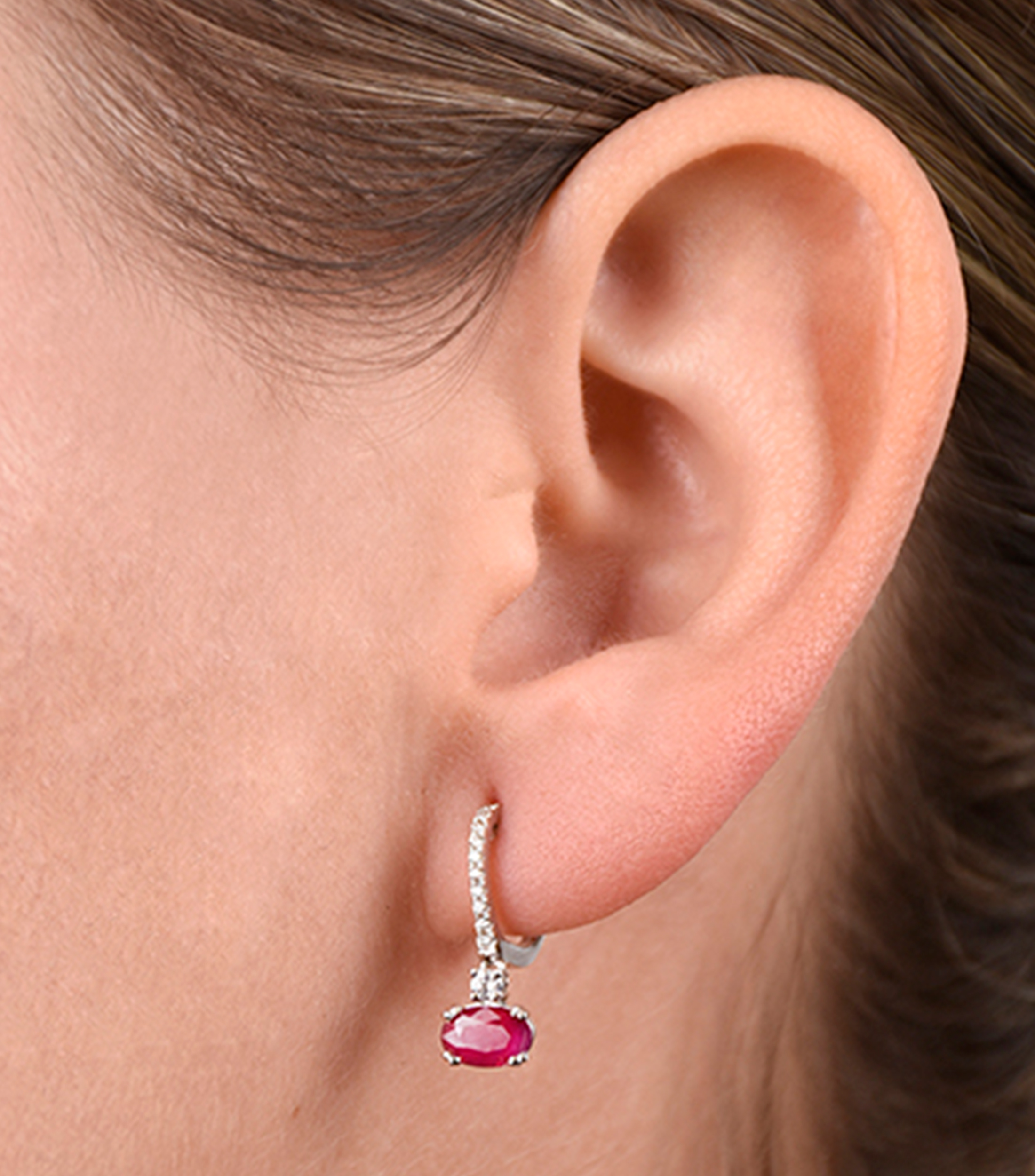 Aretes en Oro de 14 Kilates Mujer