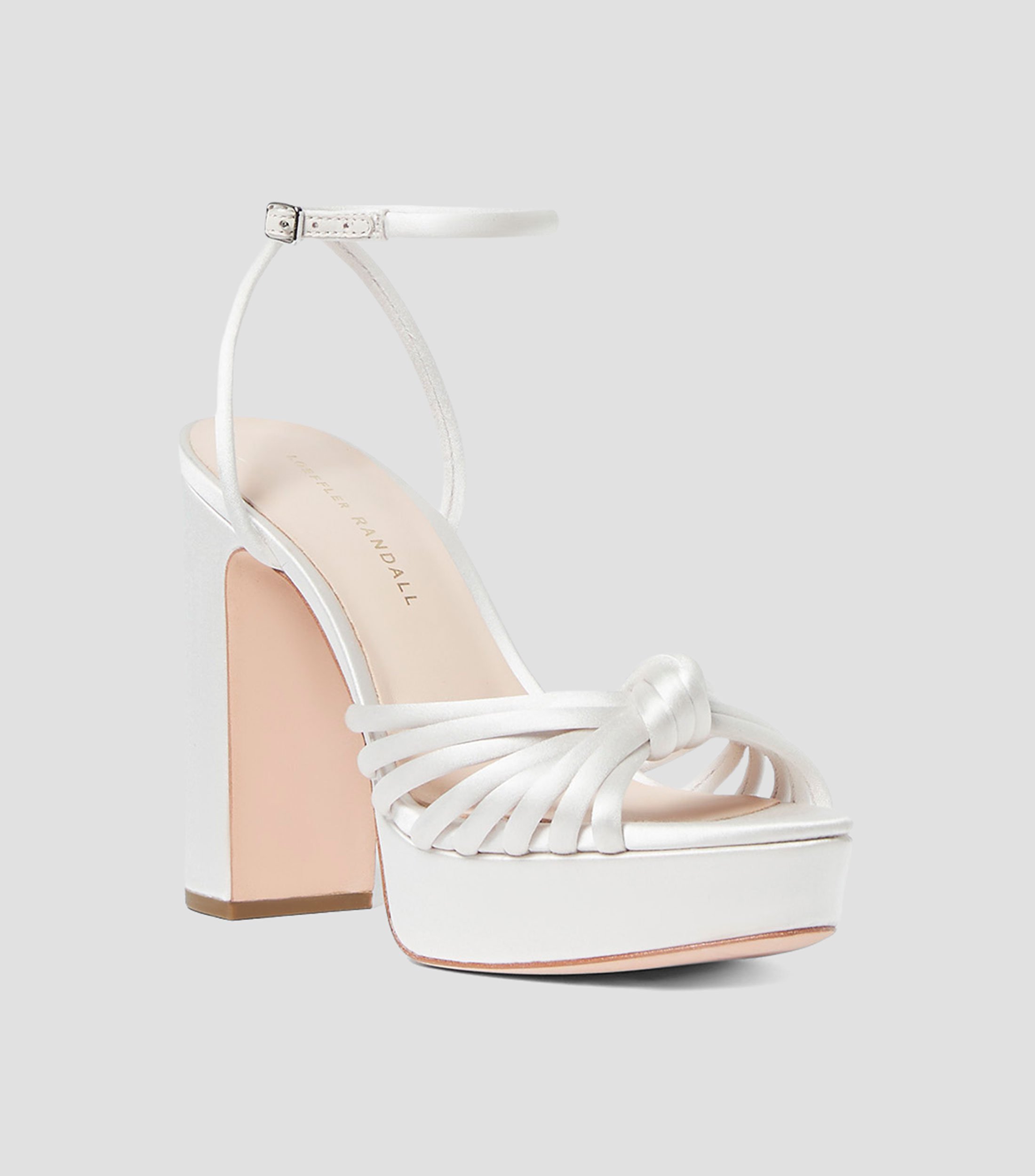 Sandalias tacón alto ancho lisas Mujer