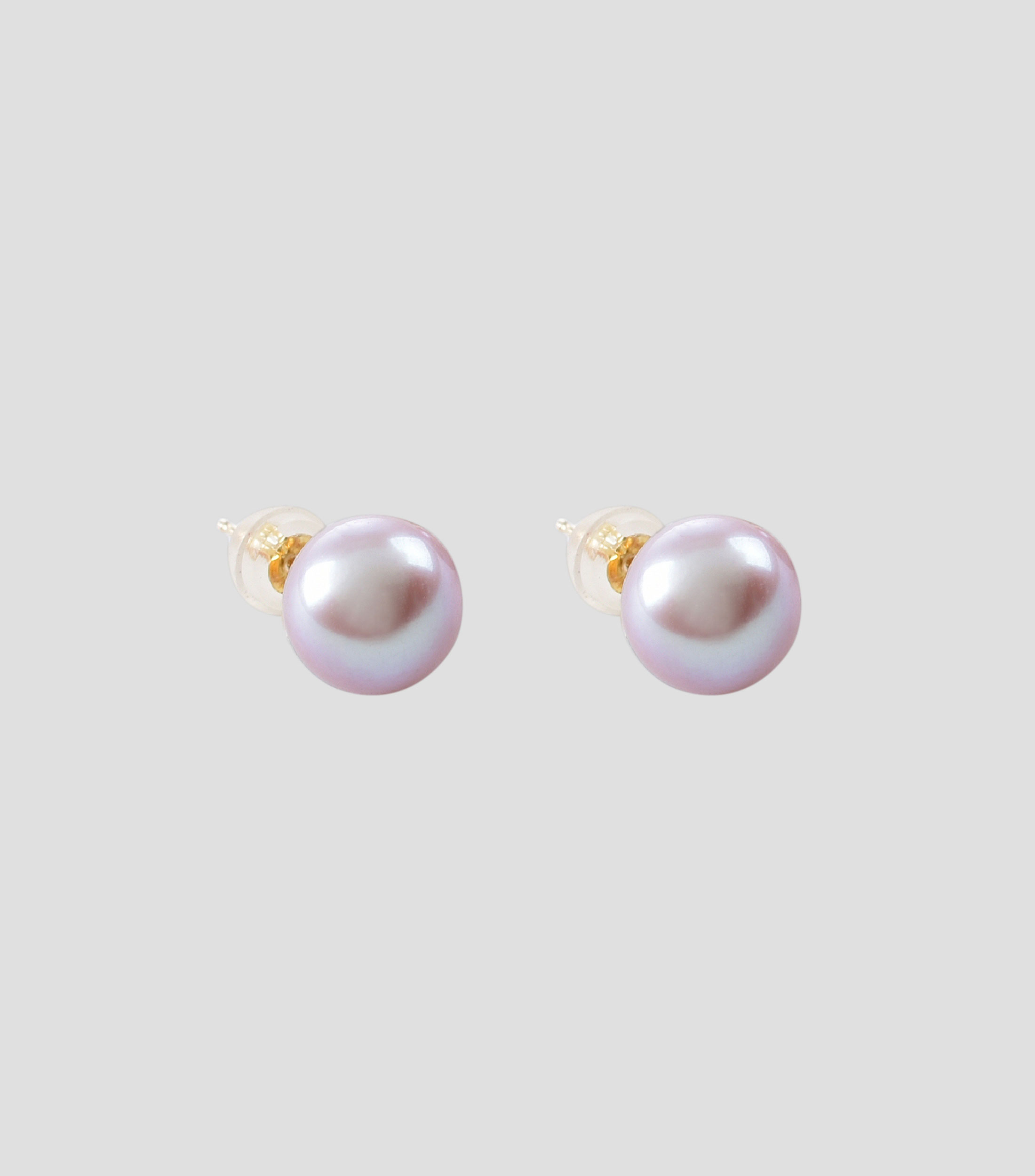 Aretes Broquel de Perlas Rosas Mujer