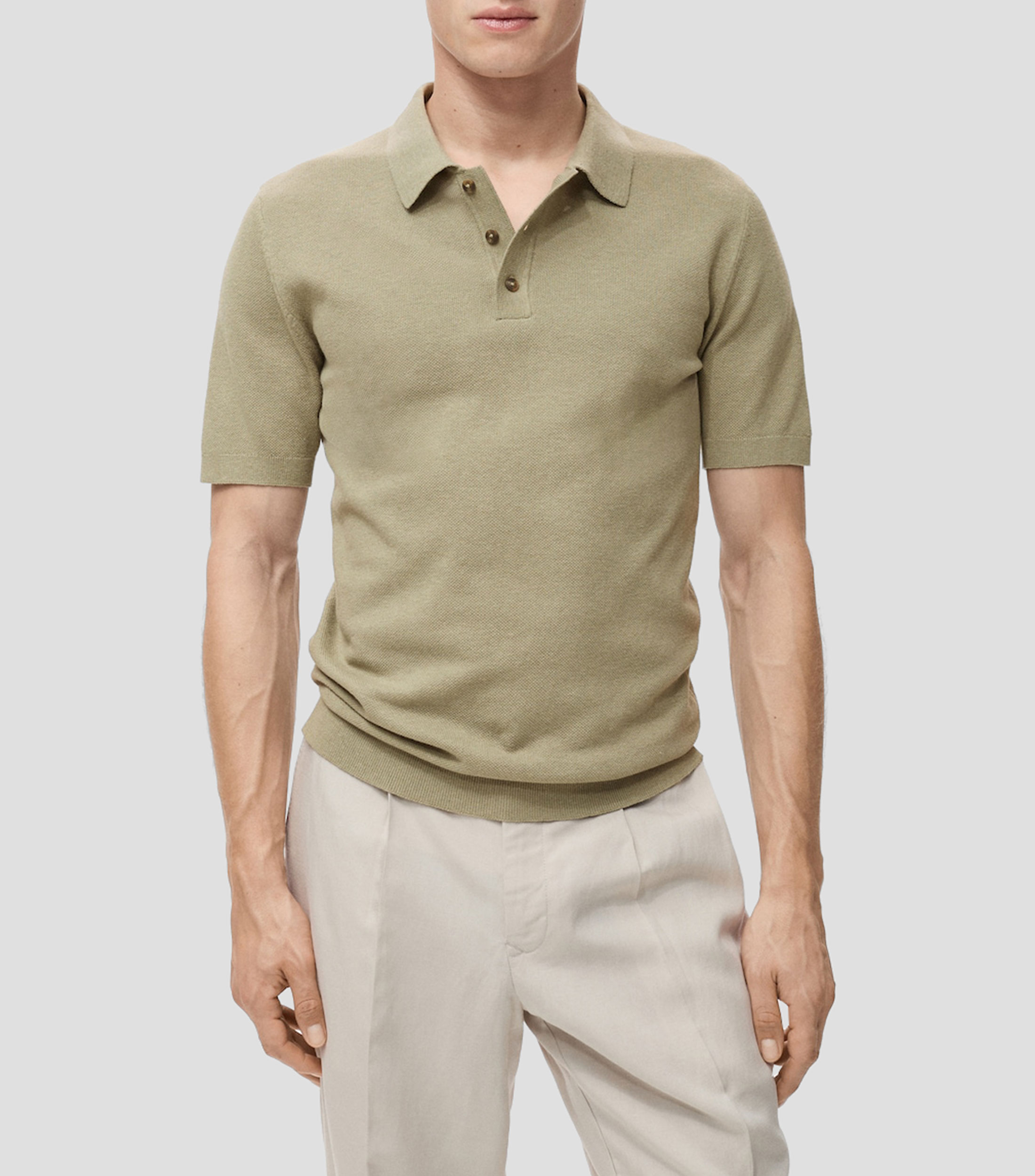 Playera tipo polo manga corta Hombre