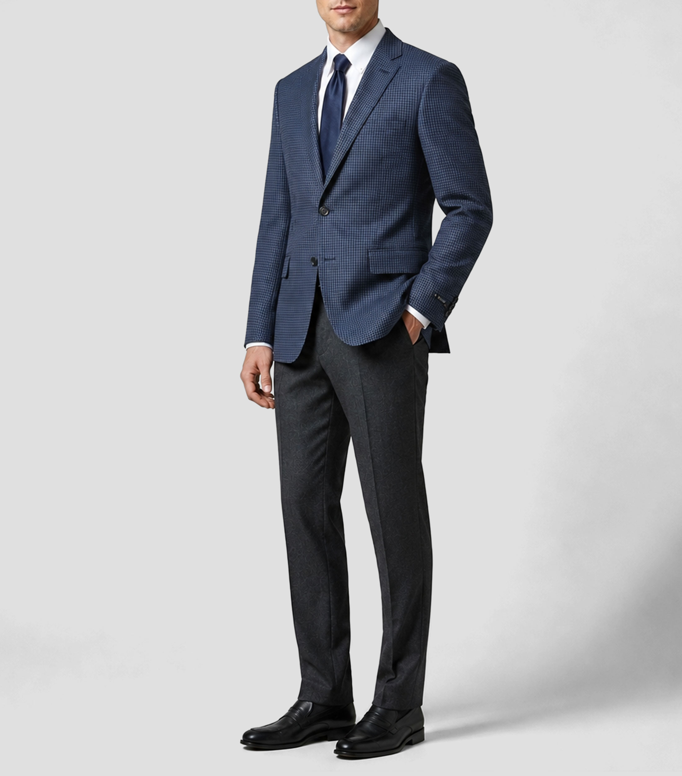 Saco con microdiseños Hombre