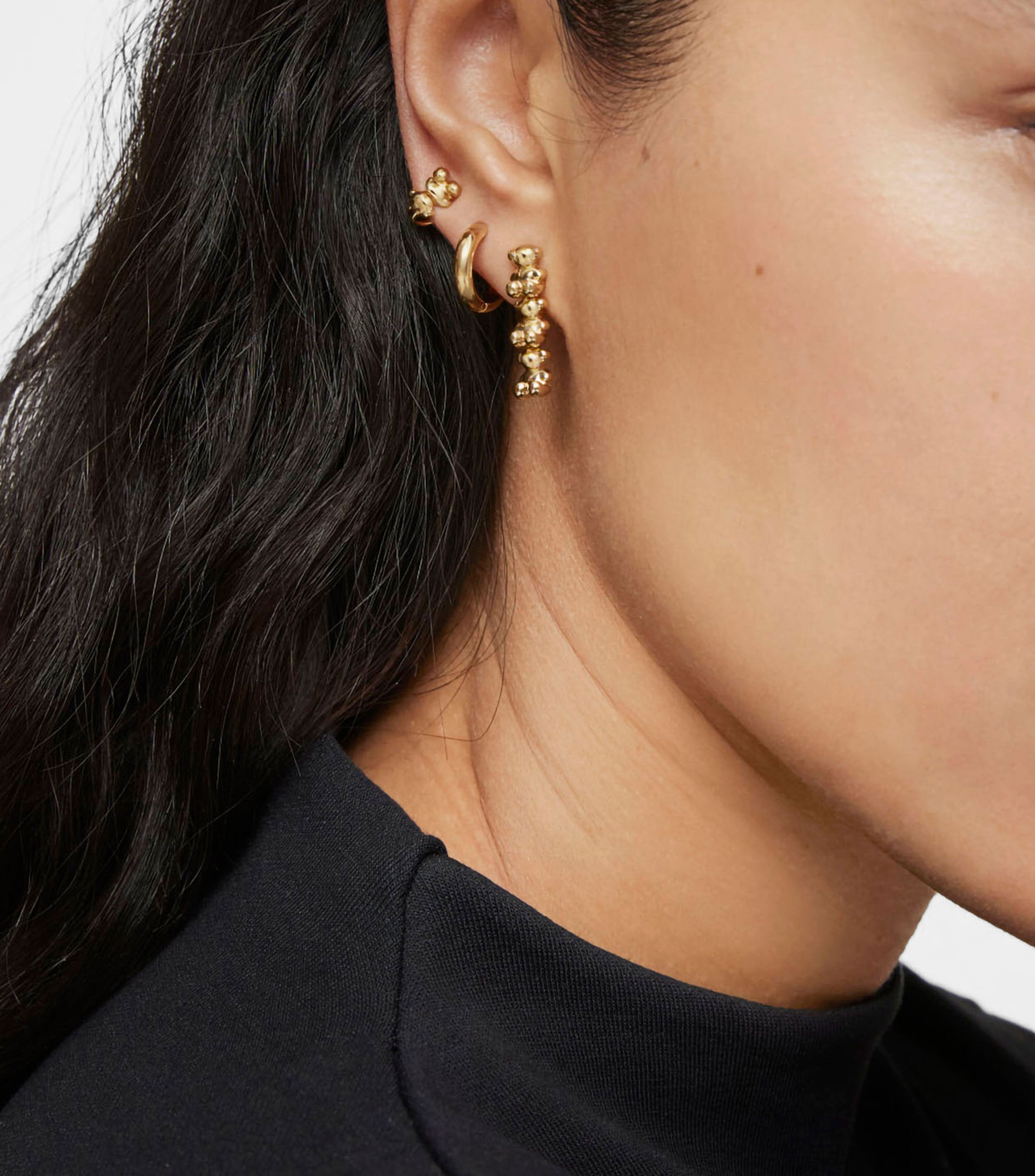 Aretes largos con motivos de oso Bold Bear Mujer