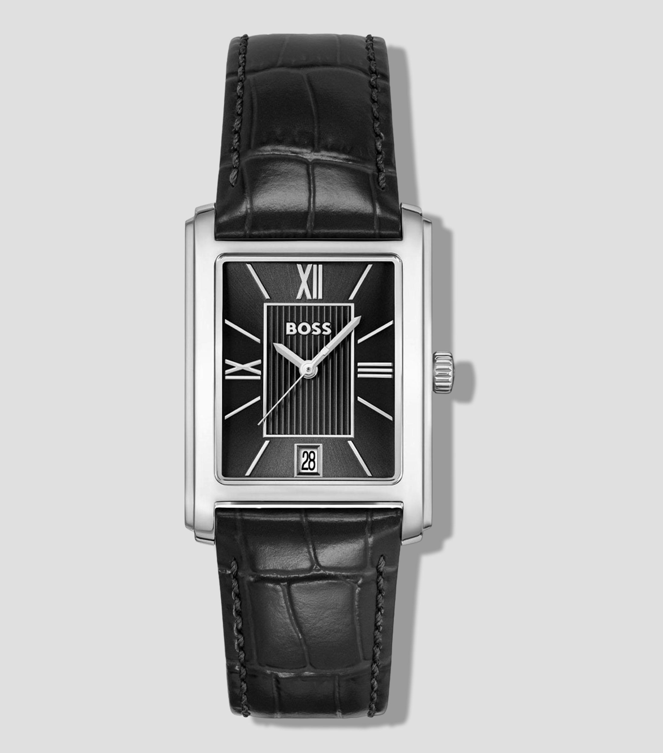 Reloj para Hombre Principle Dress Casual, Plateado, Negro