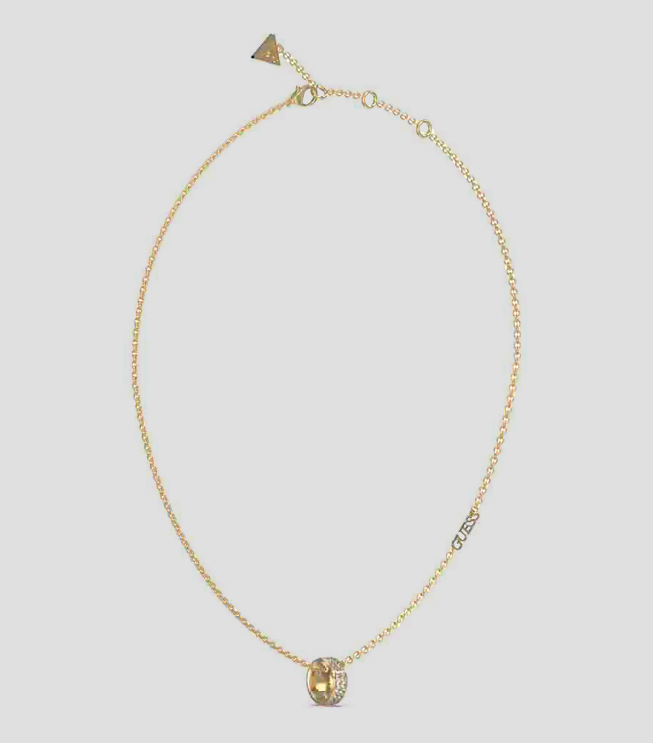 Collar Rolling Hearts dorado Mujer