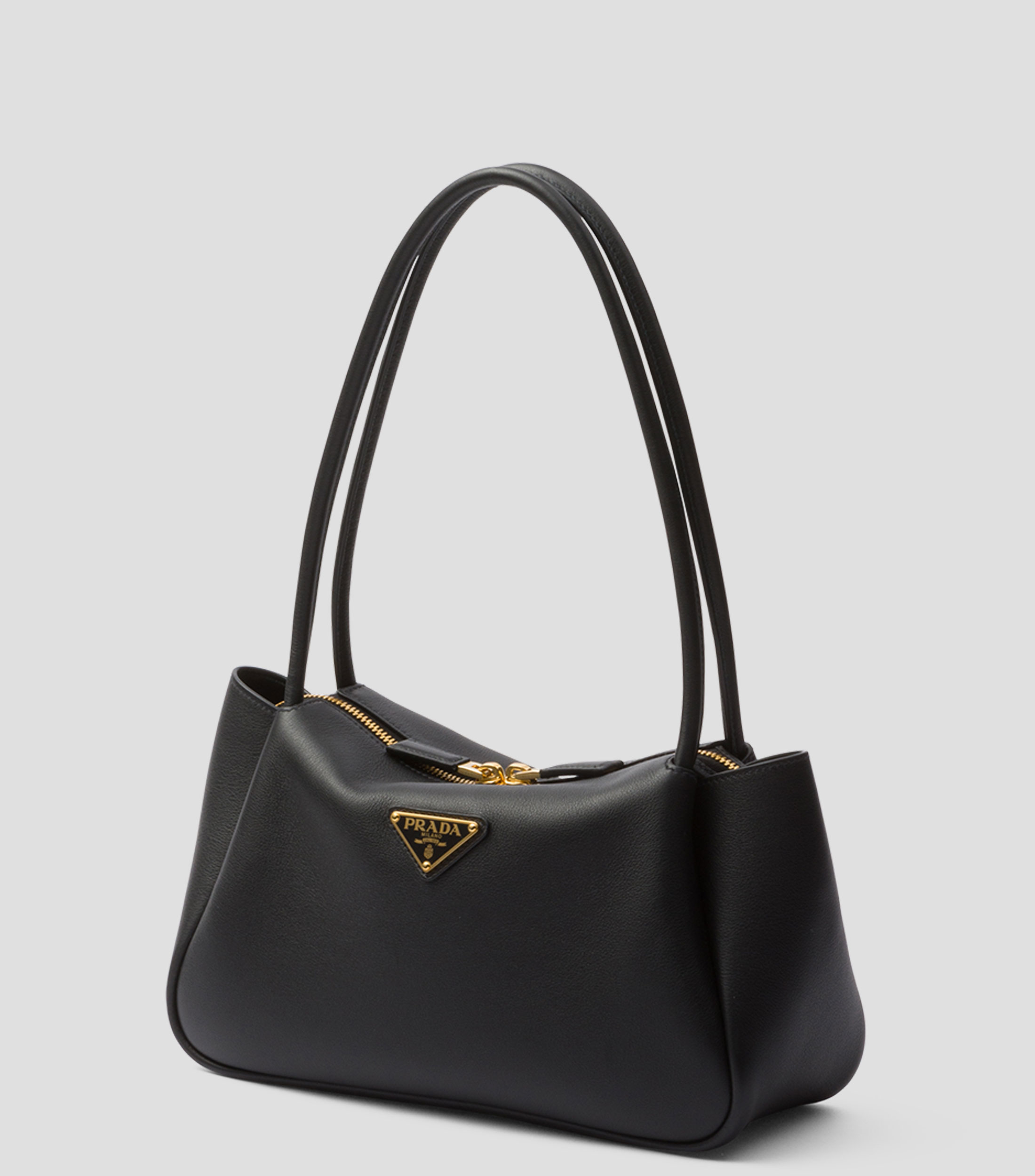 Bolsa de Mano Negra en Piel Darling, Mujer