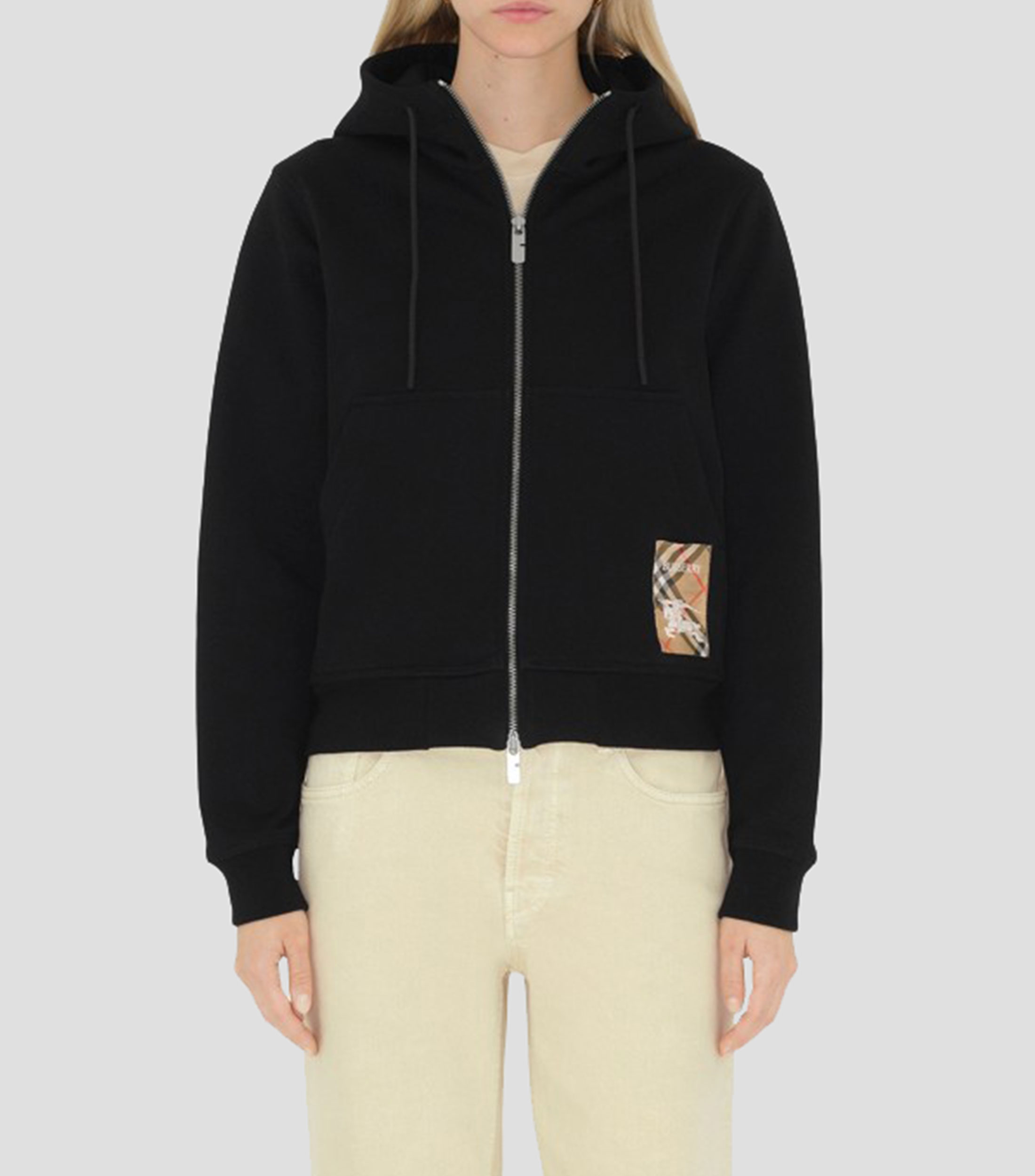 Sudadera con capucha y logo Mujer