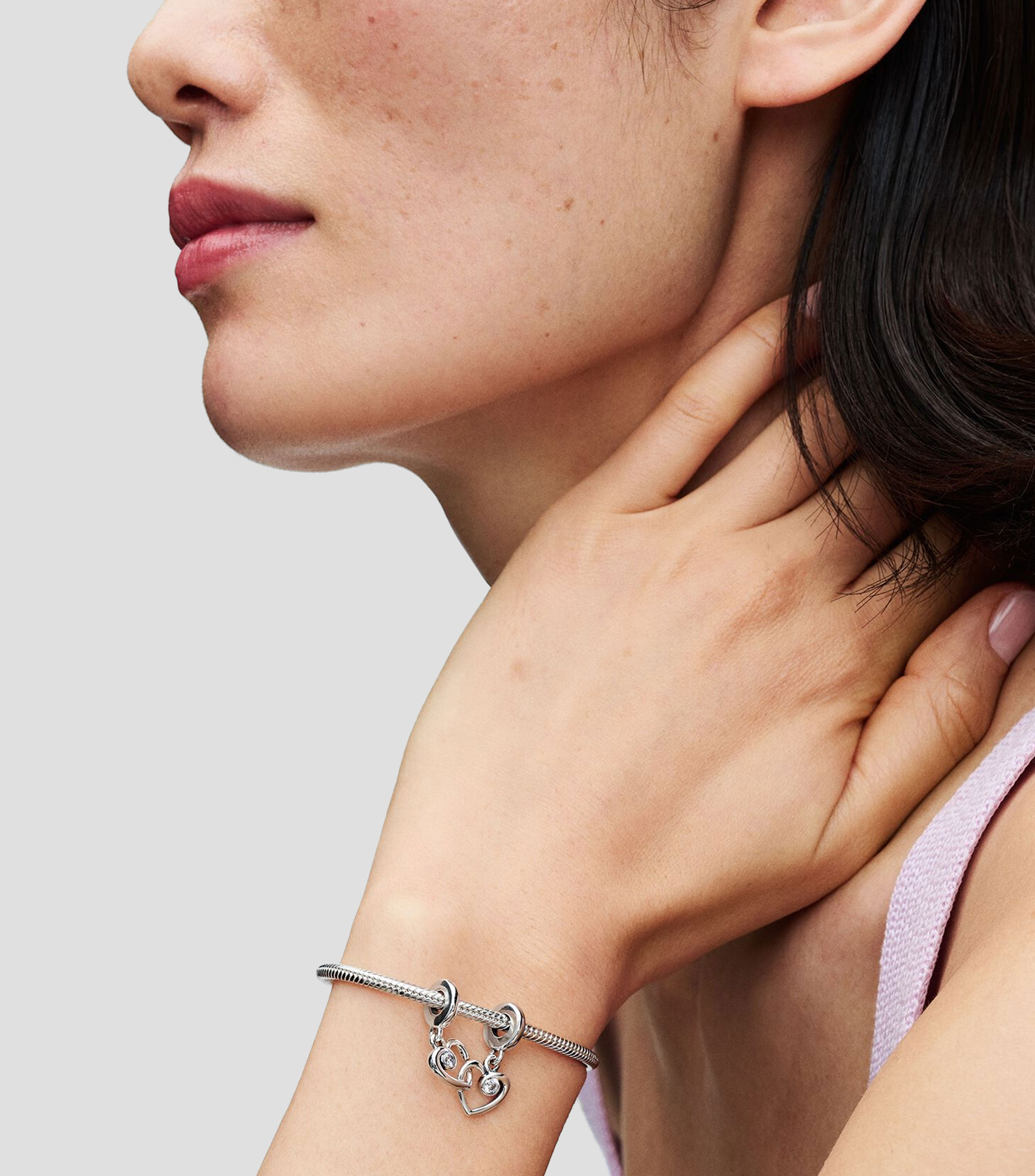 Charm en Plata .925 Corazon con Grabado Mujer