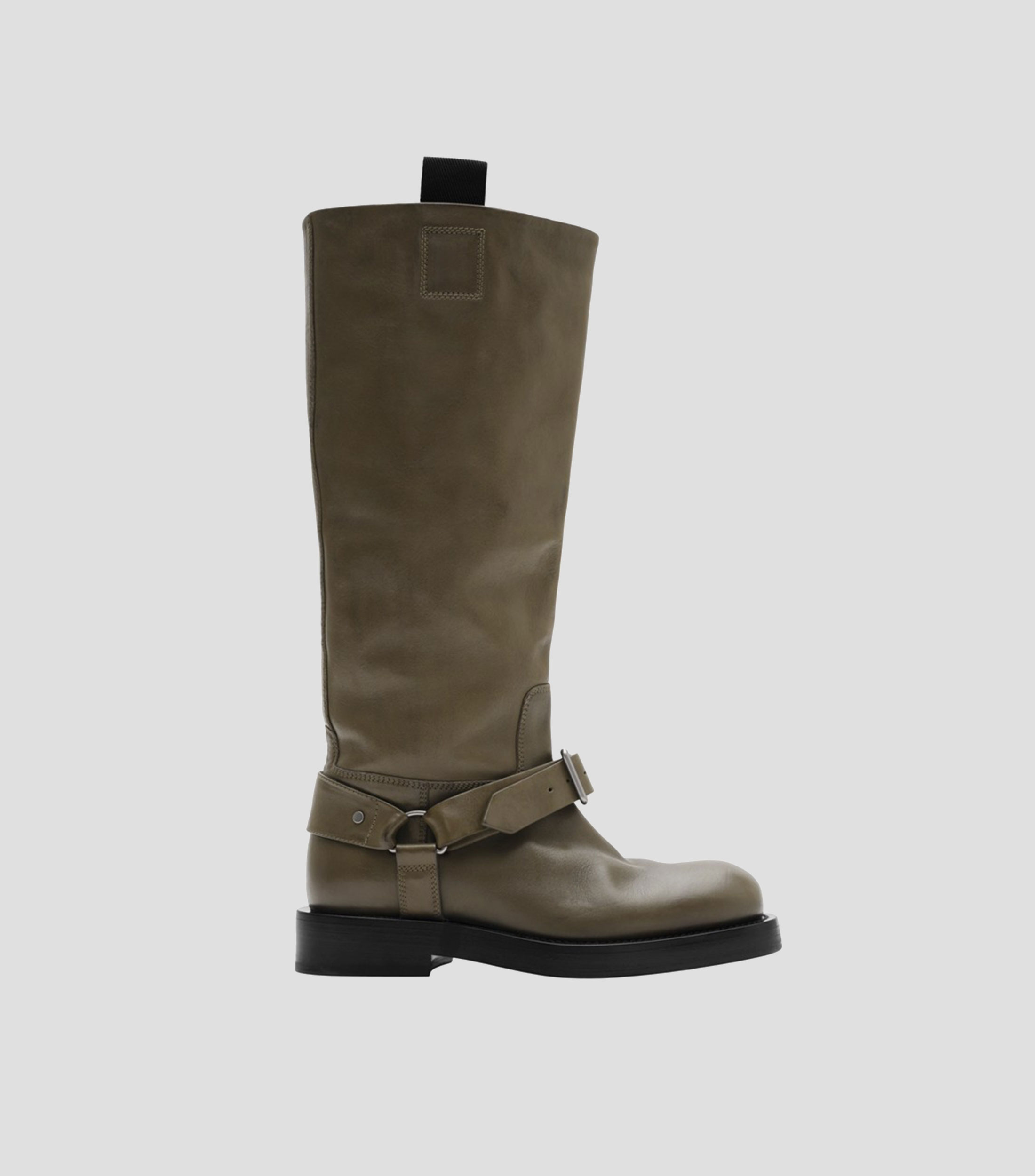 Botas altas Saddle en piel Mujer