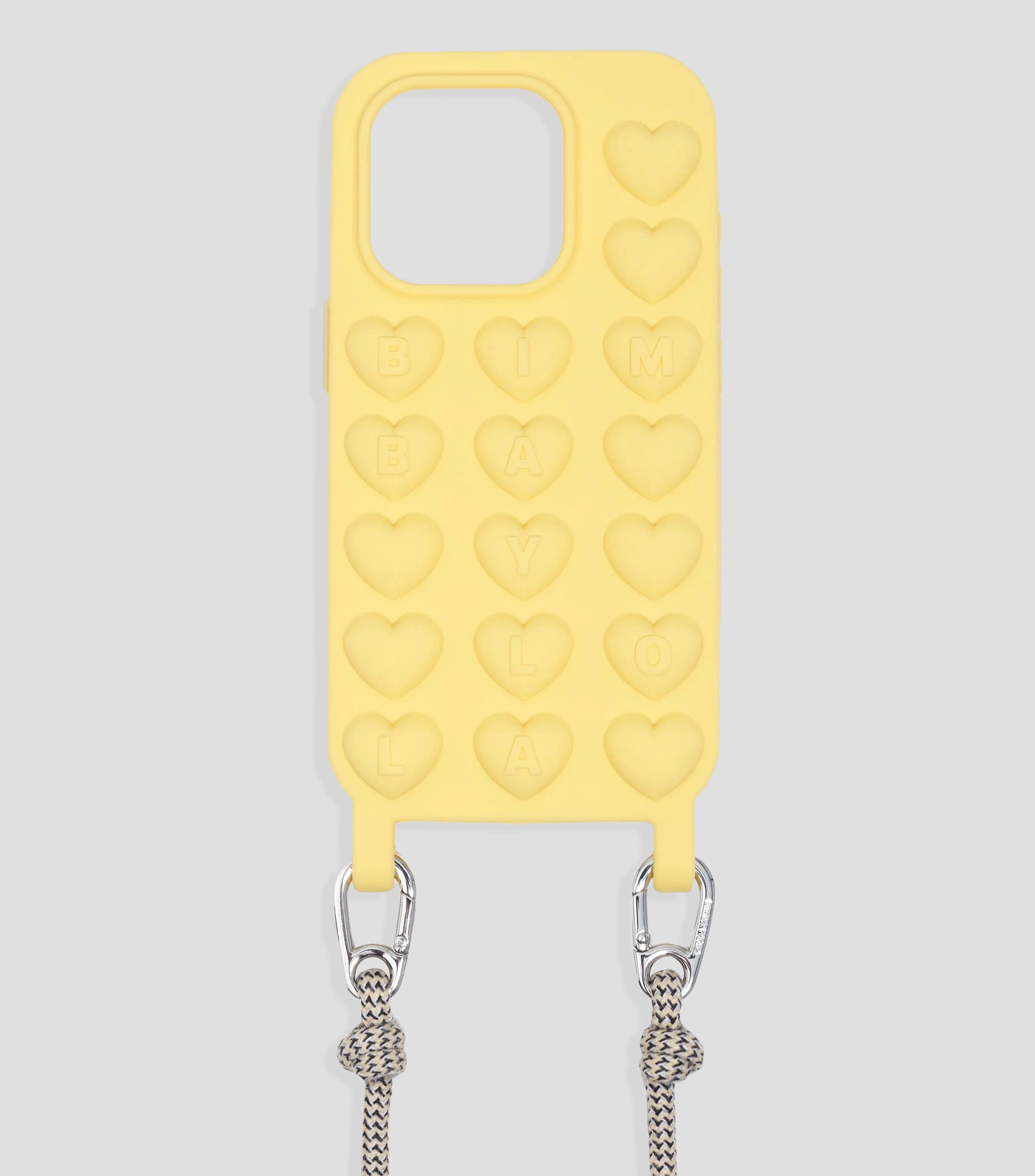 Funda de silicona con cuerda para para iPhone 16 Pro Max