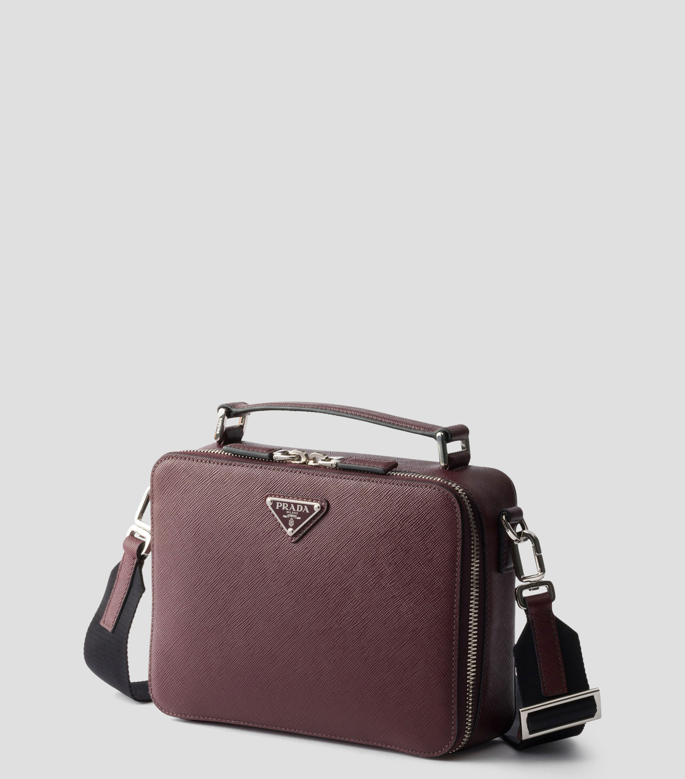 Bolso Brique de piel saffiano