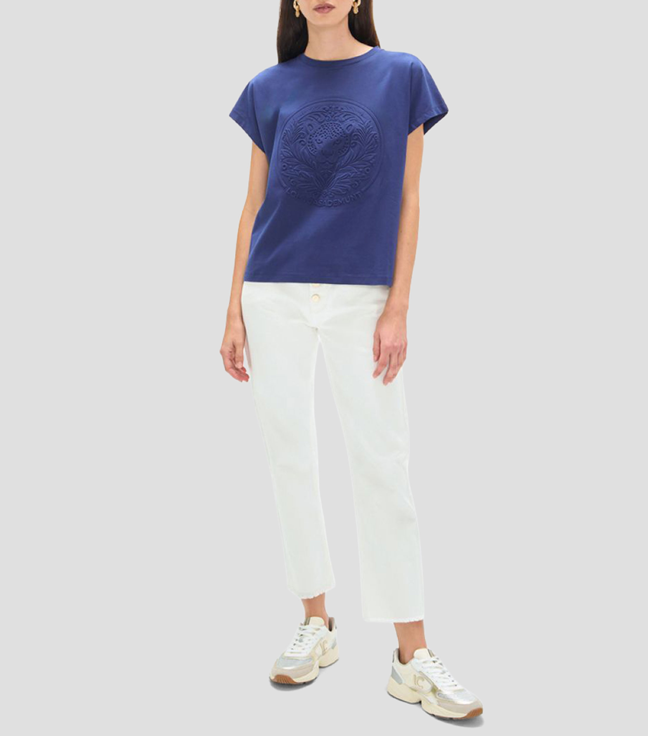 Playera cuello redondo manga corta fantasía Mujer