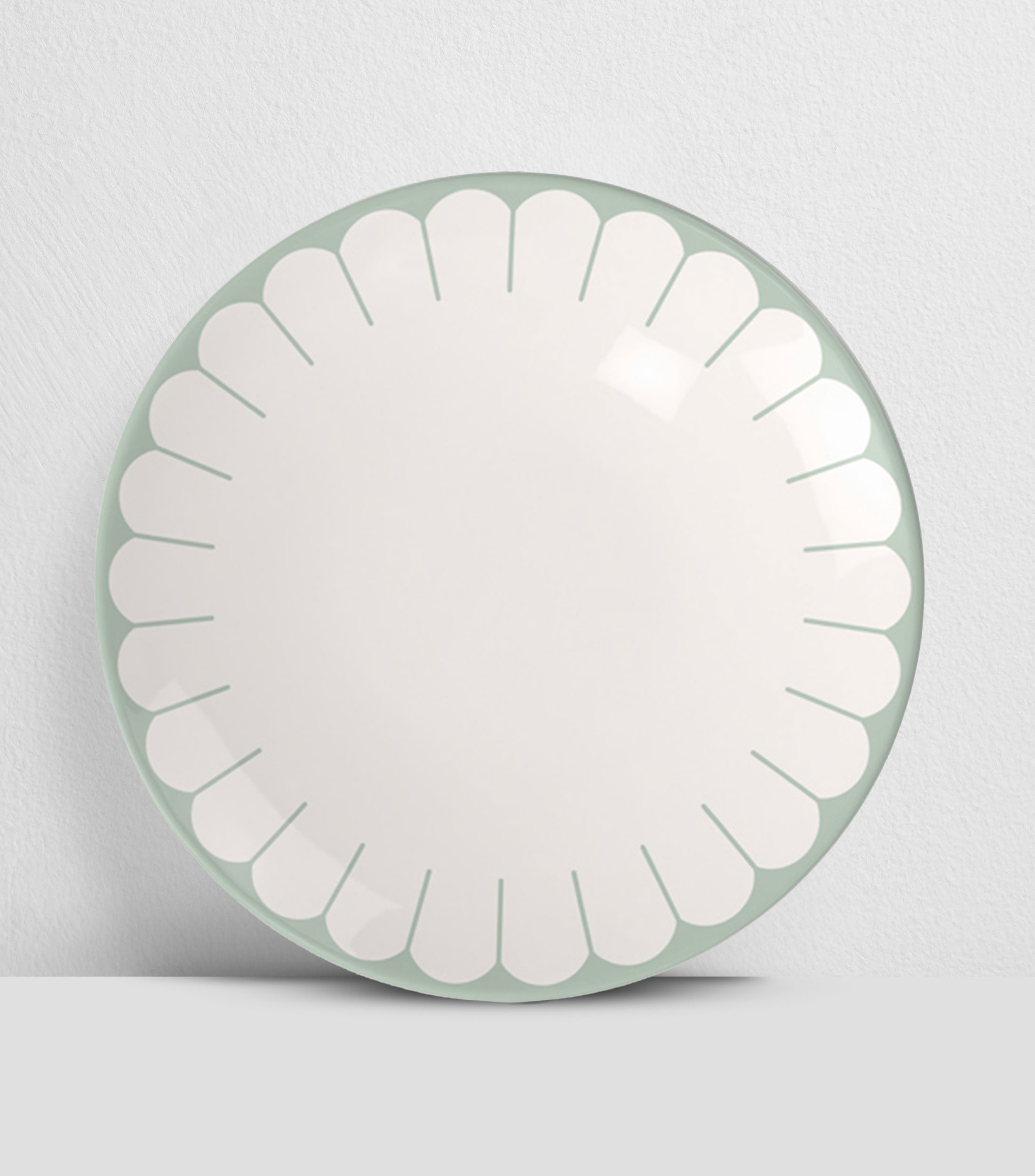 Plato para Desayuno y Postre Fleur Vert