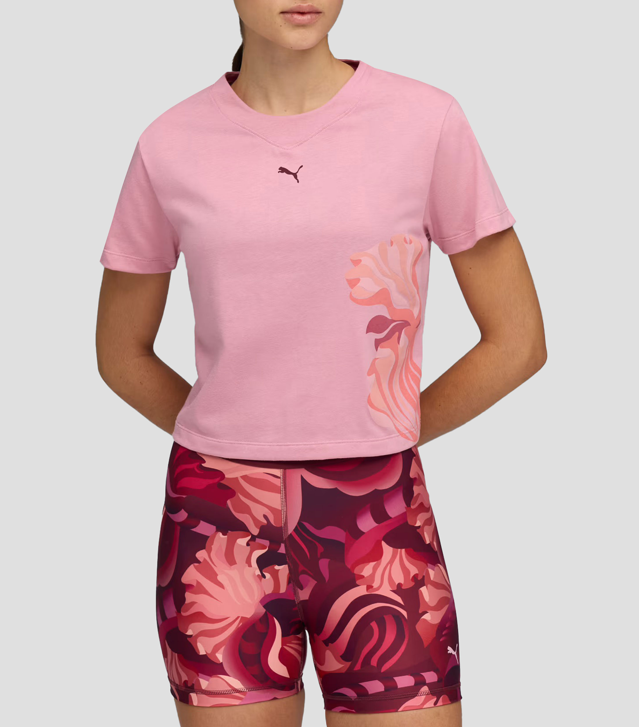 Playera para entrenamiento Floral Ribbon Mujer