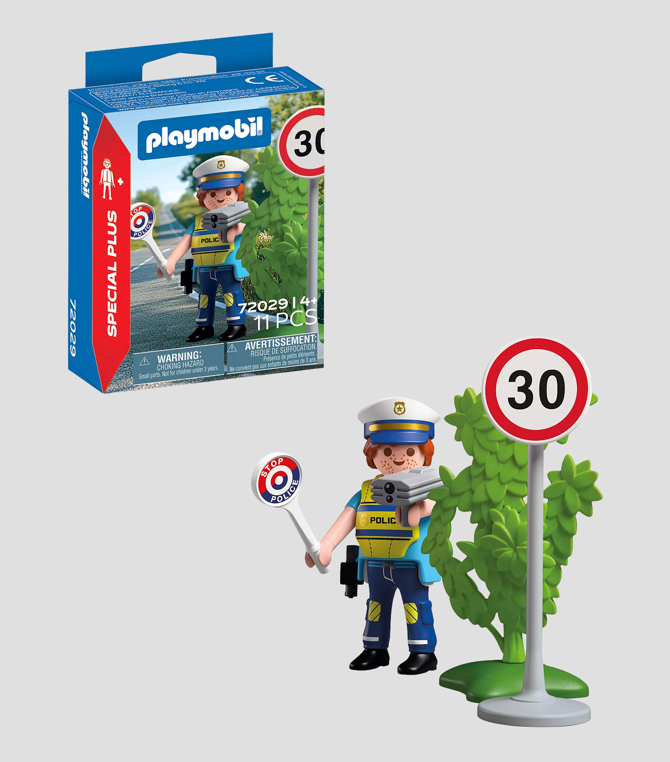 Playset Oficial de policía con detector de velocidad