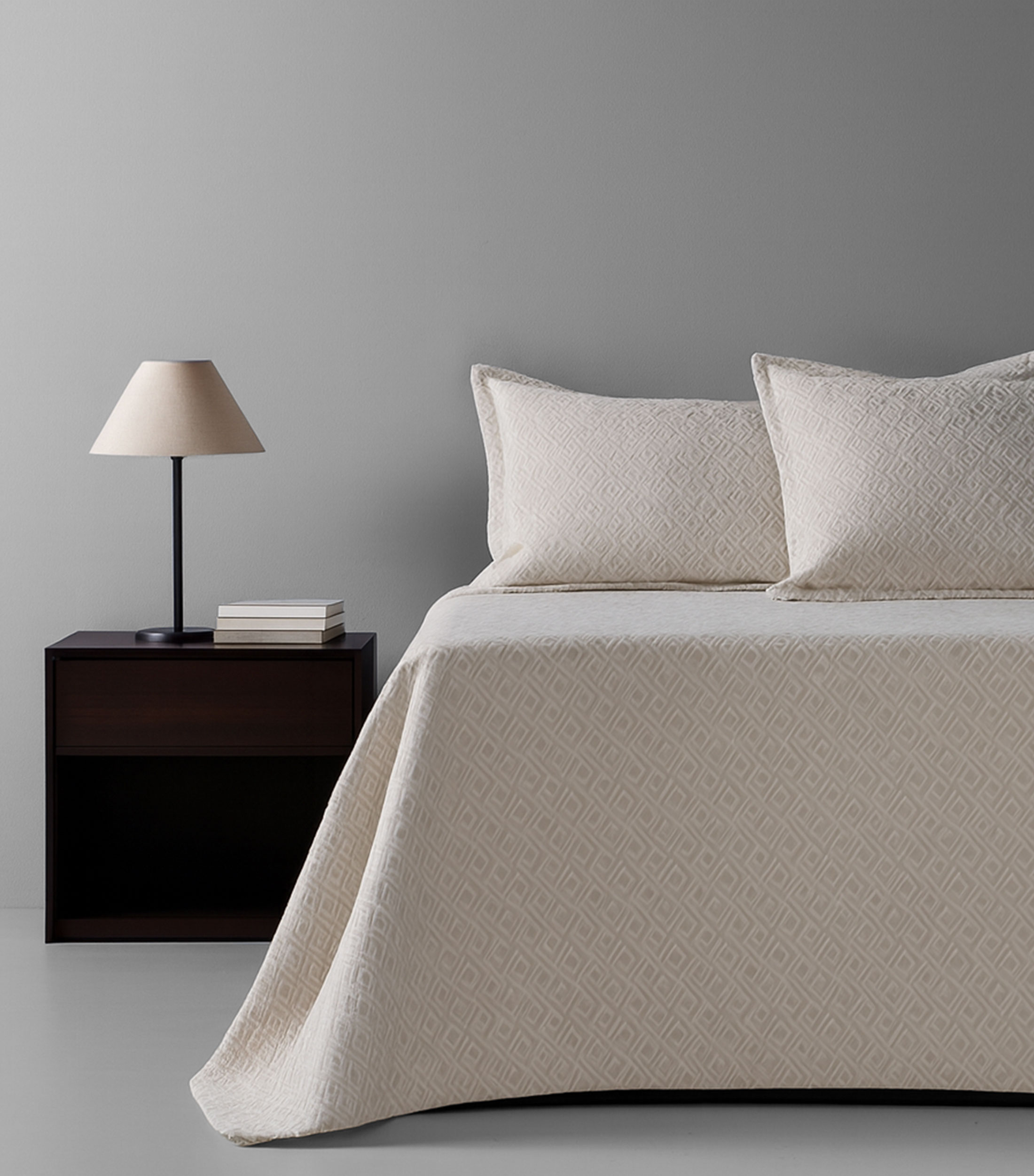 Colcha queen size Coimbra beige