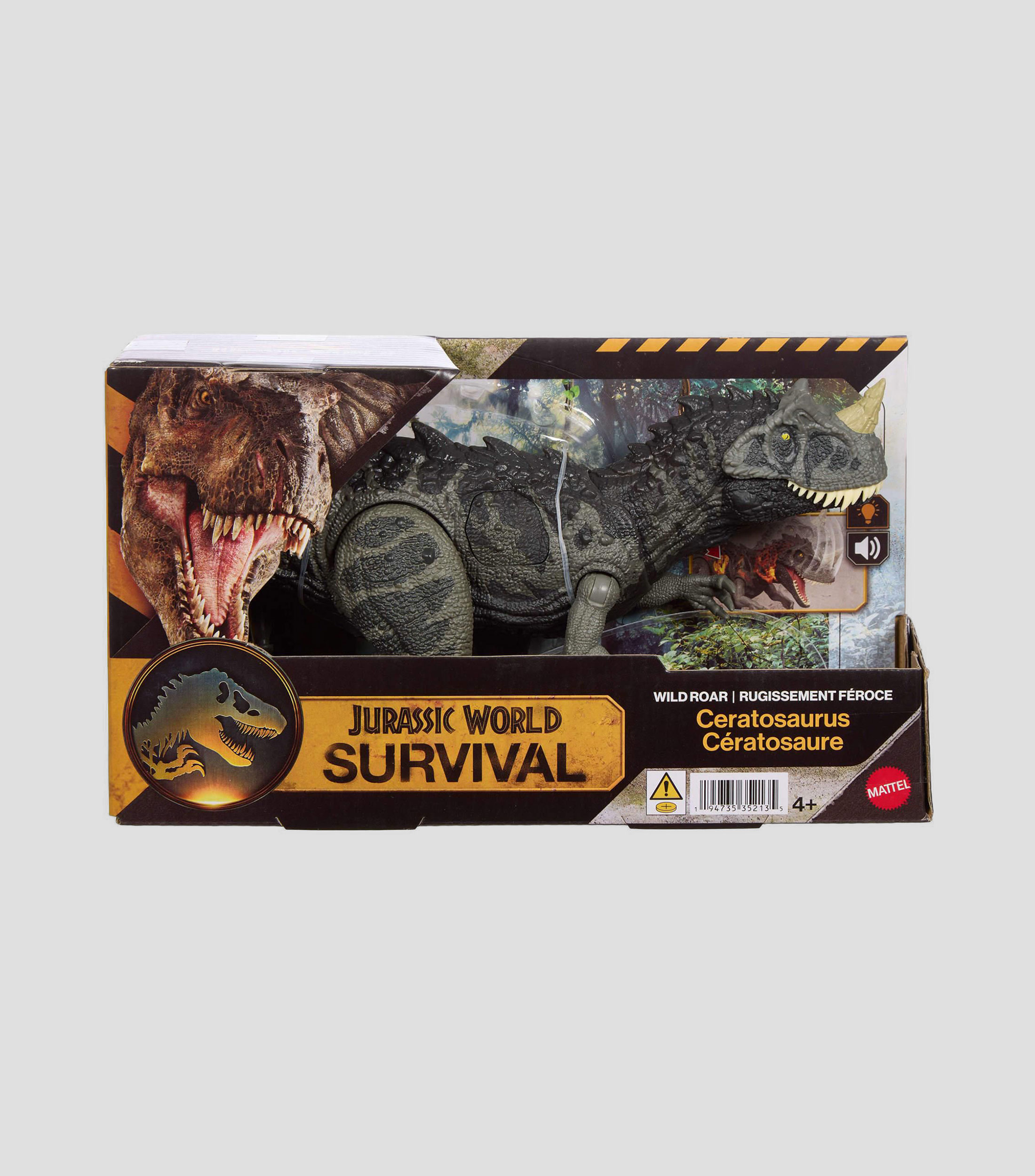 Figura de Acción Jurassic World Rugido Salvaje Dinosaurio Ceratosaurus