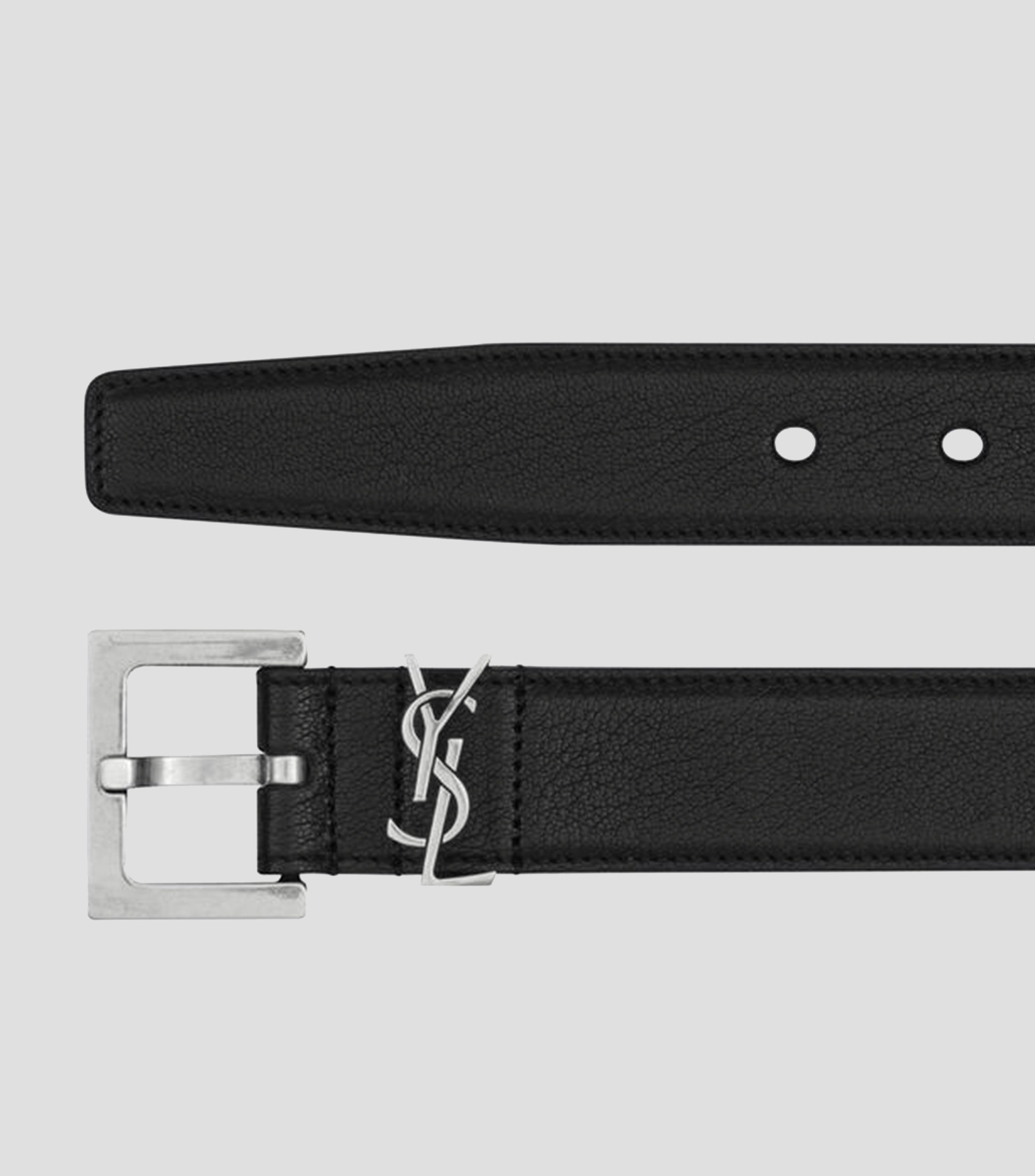 Cinturón en piel negro Cassandre Unisex
