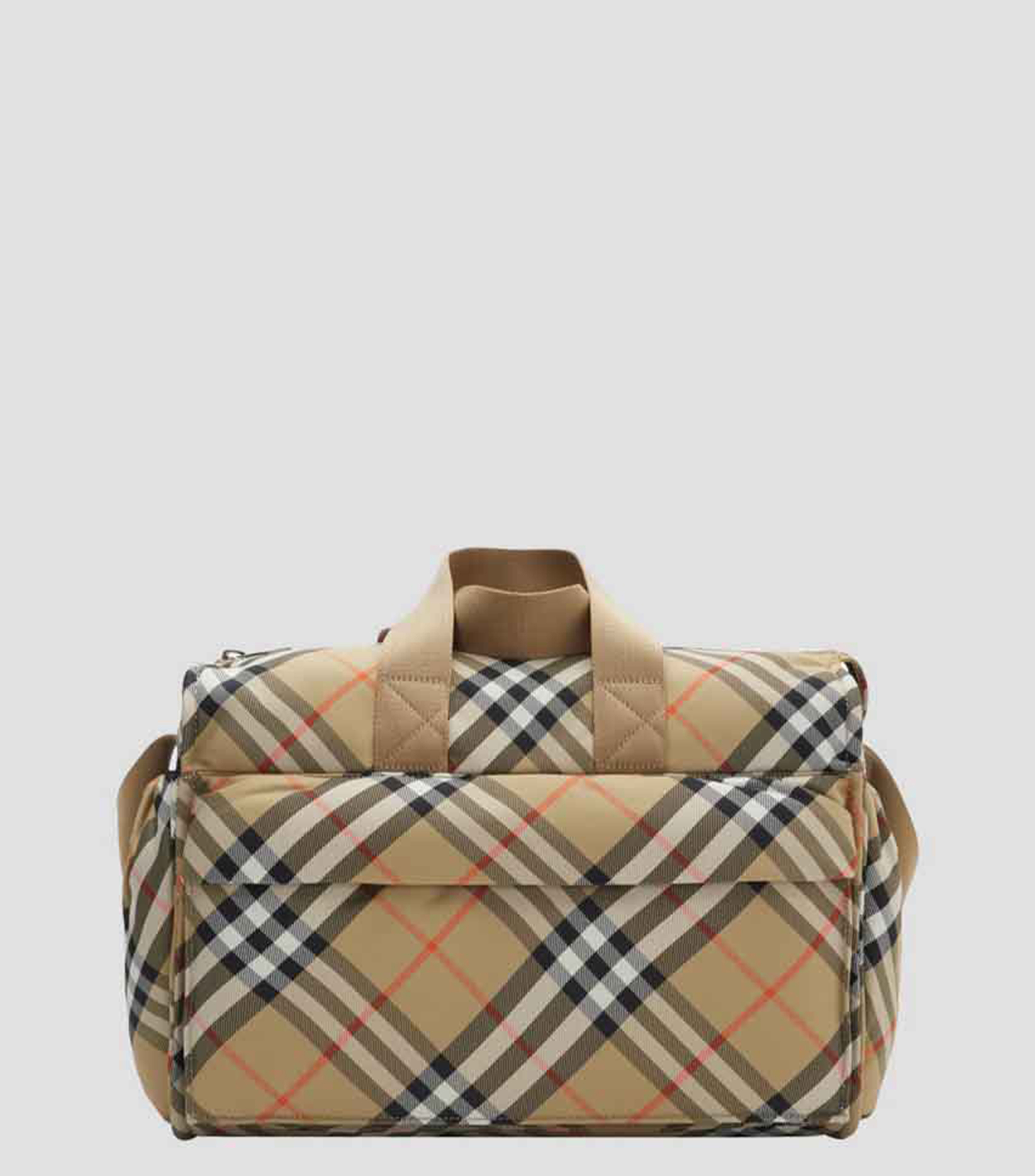 Pañalera messenger con cuadros