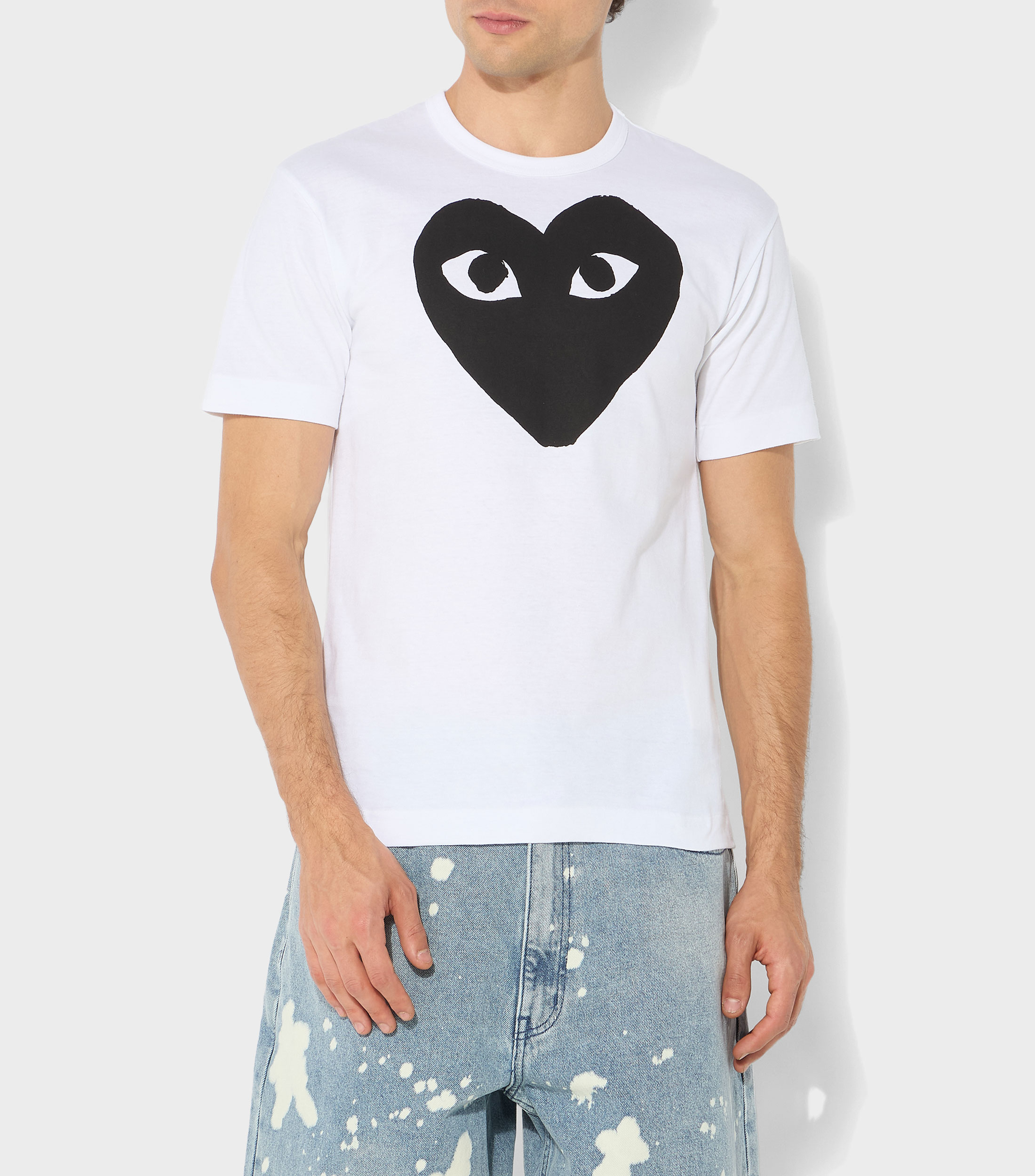 Playera cuello redondo manga corta estampada Hombre