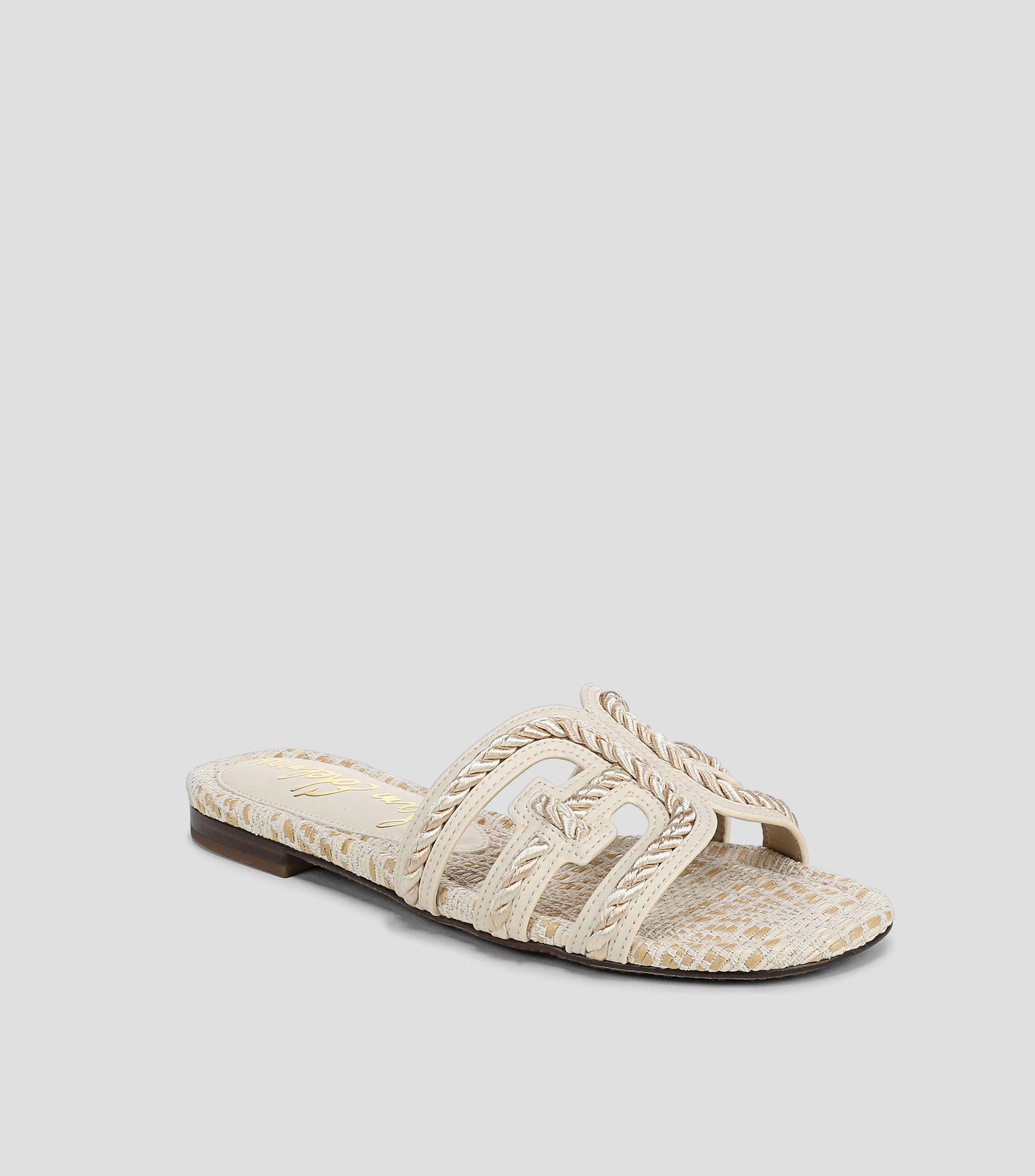 Sandalias con tacón bajo media luna Mujer