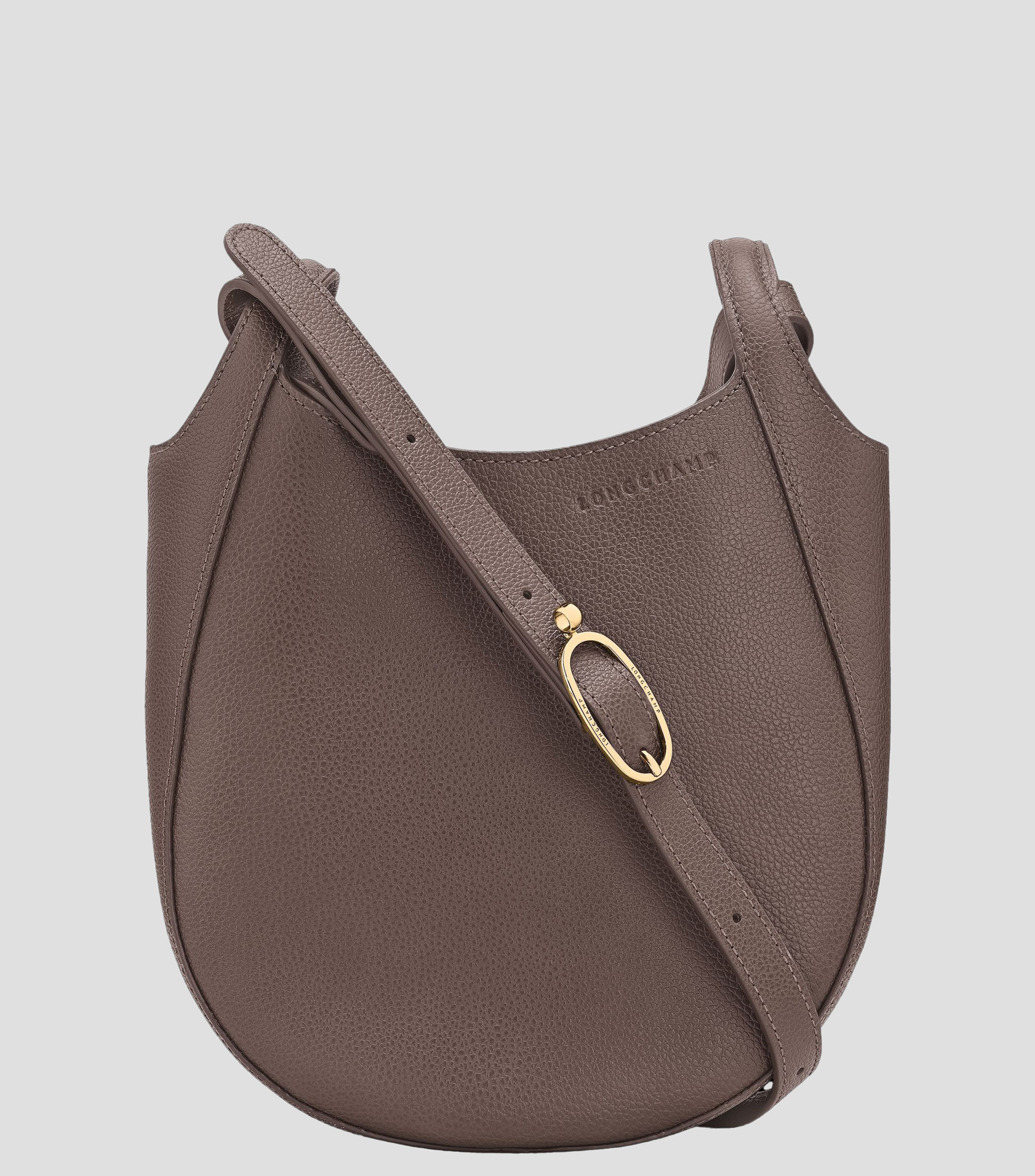 Bolsa Crossbody en cuero de vaqueta Foulonné granulada Mujer