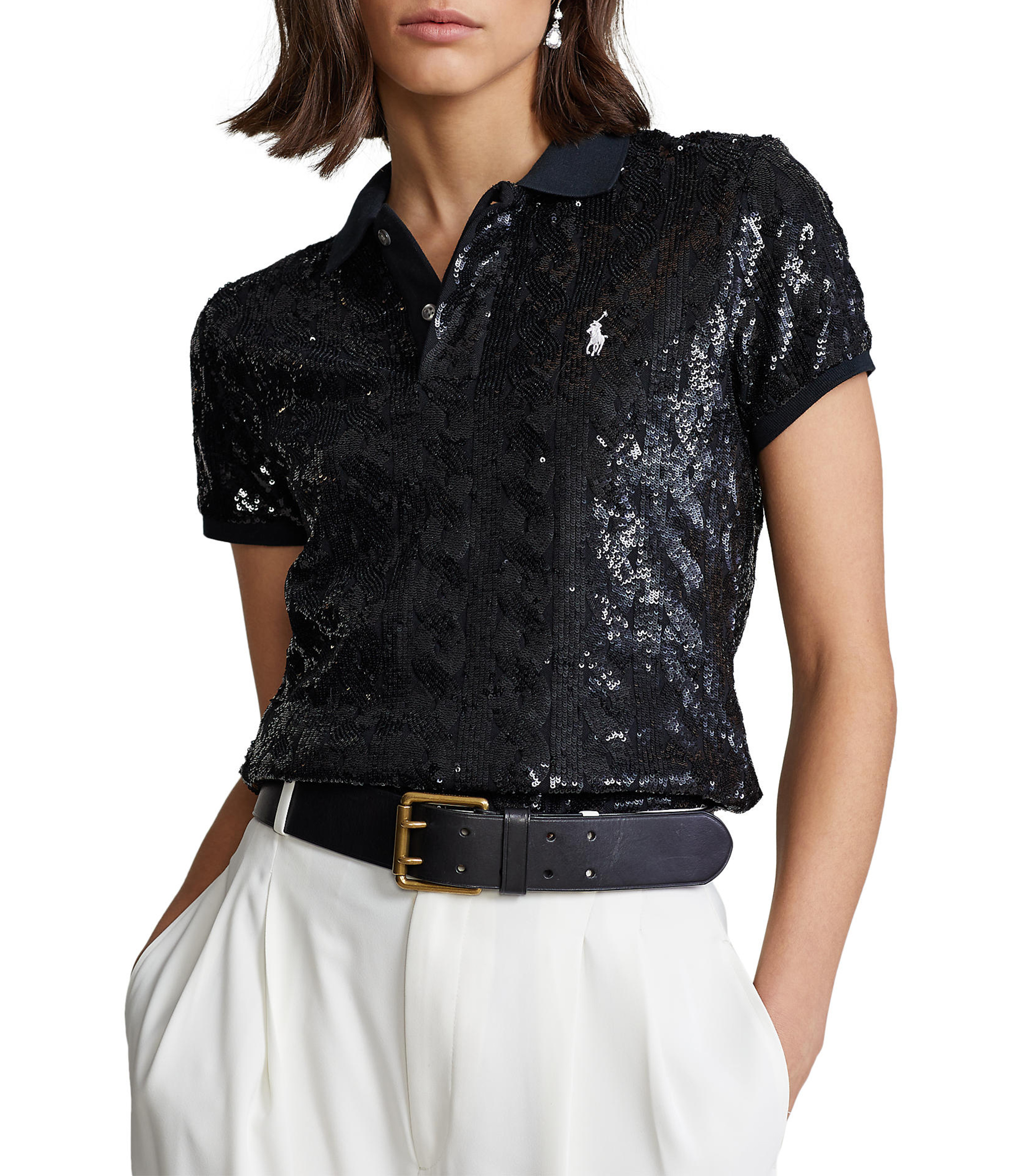 Polo Ralph Lauren Playera Polo de manga corta Mujer - El Palacio de Hierro