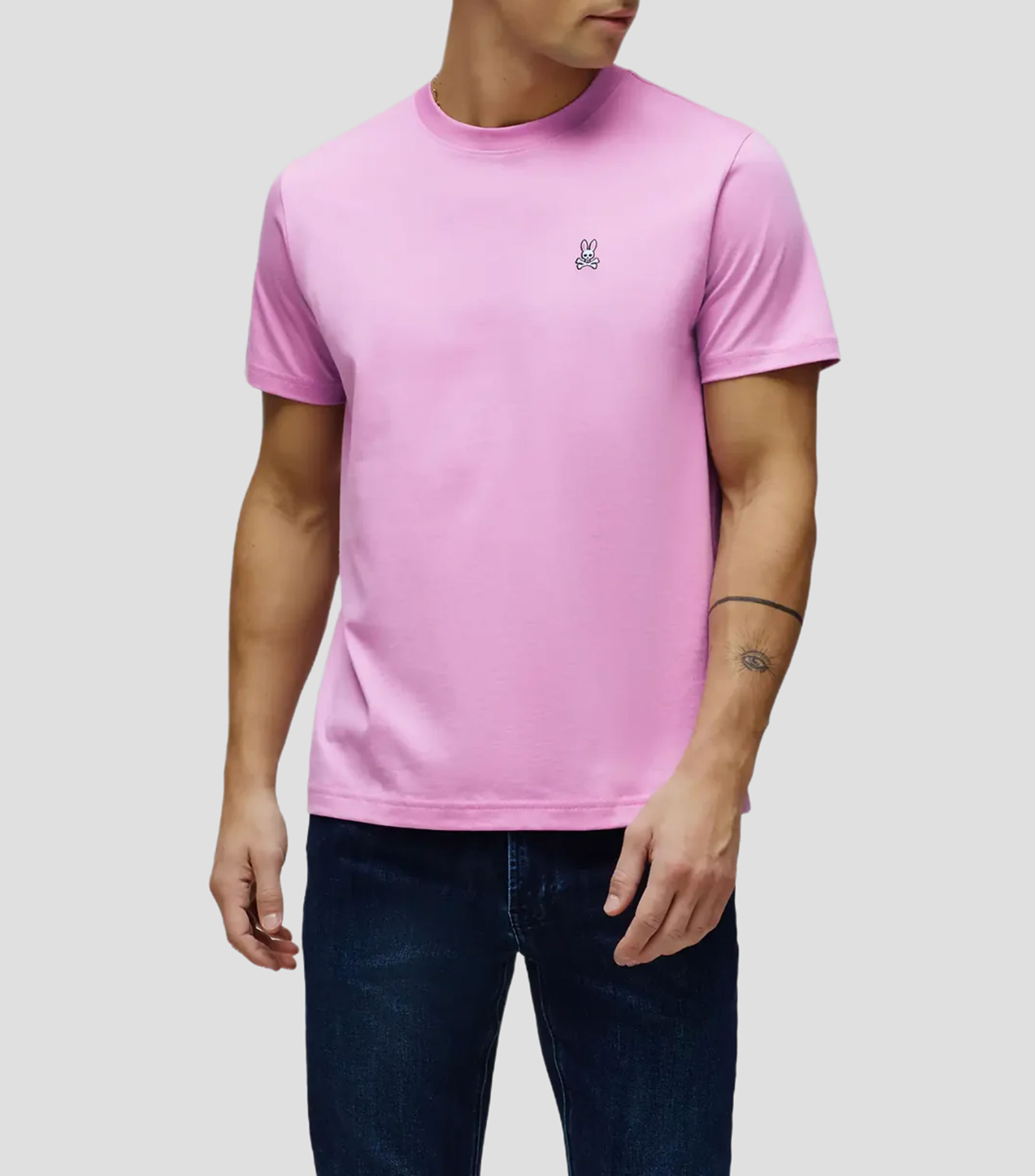 Playera cuello redondo manga corta lisa Hombre