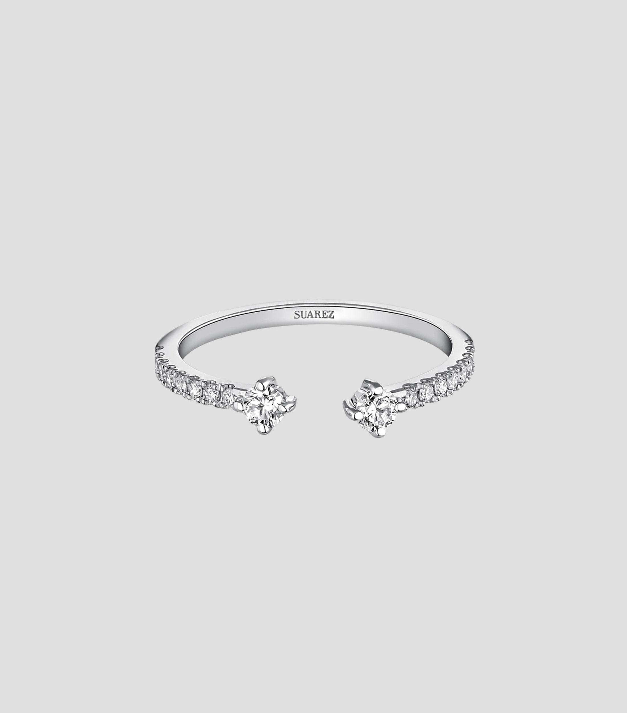 Anillo en oro blanco 18 Kts Cosette Mujer Talla 6