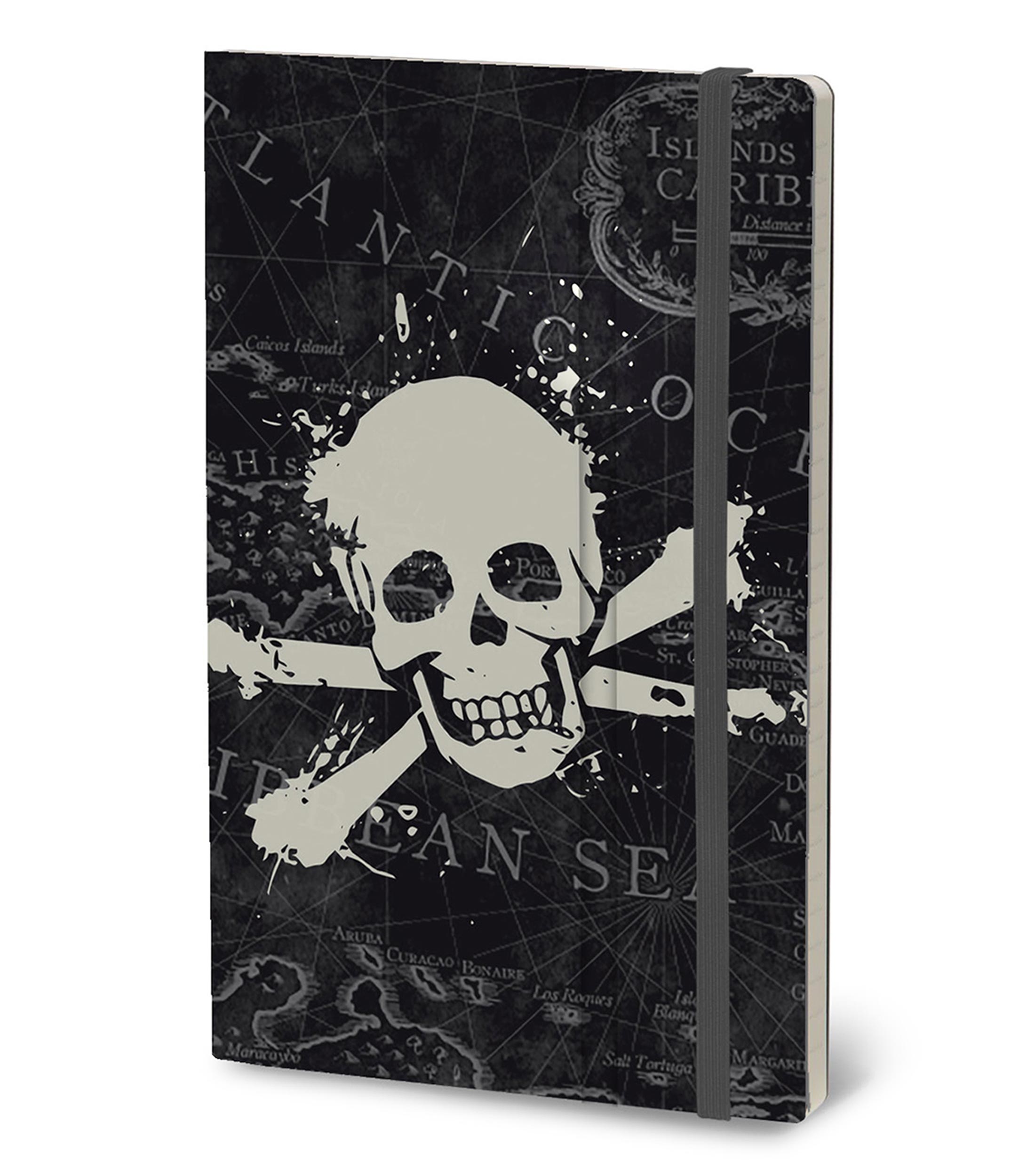 Libreta Bandera Piratas 192 Hojas