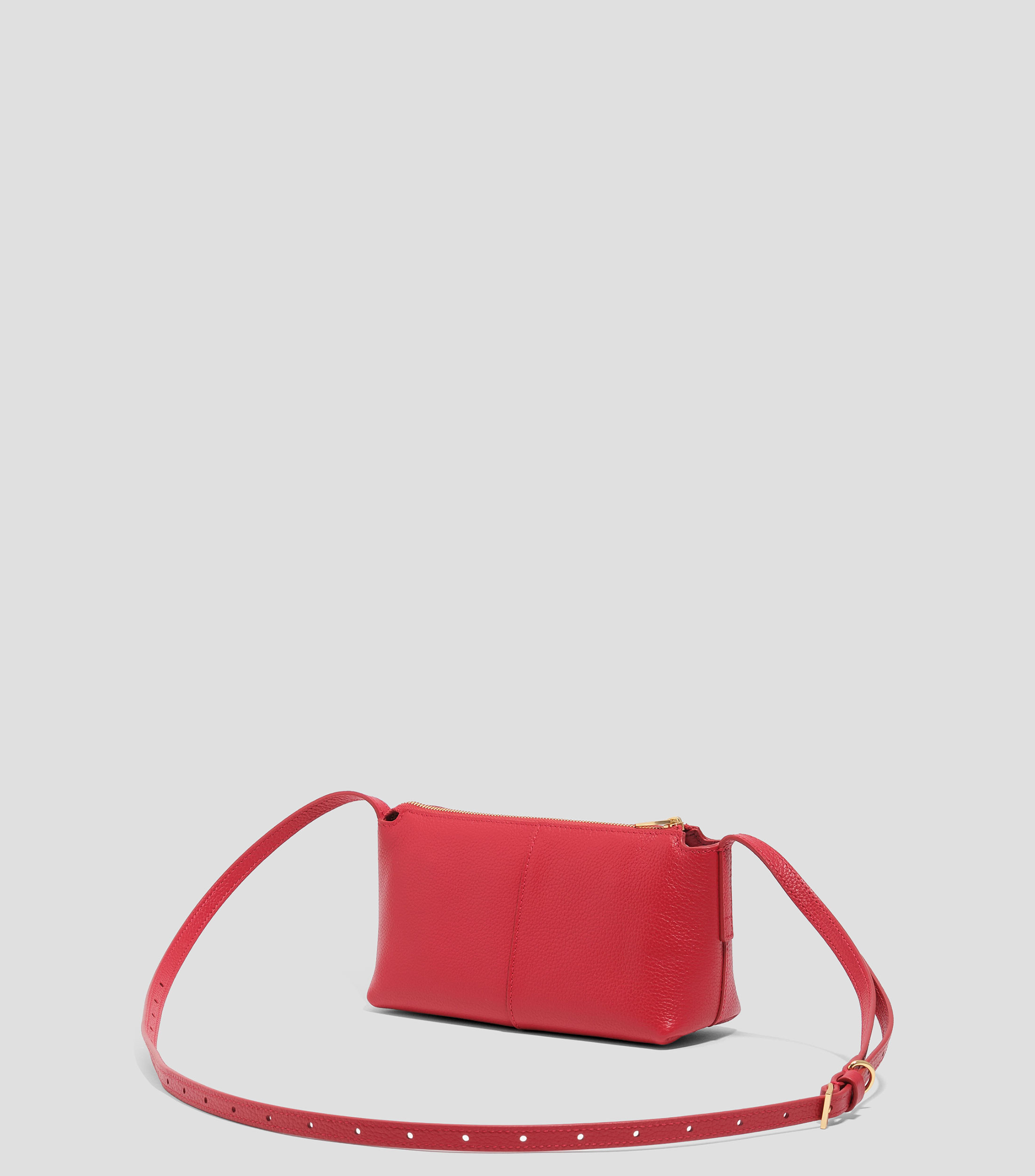 Bolso mini crossbody piel rojo Mujer