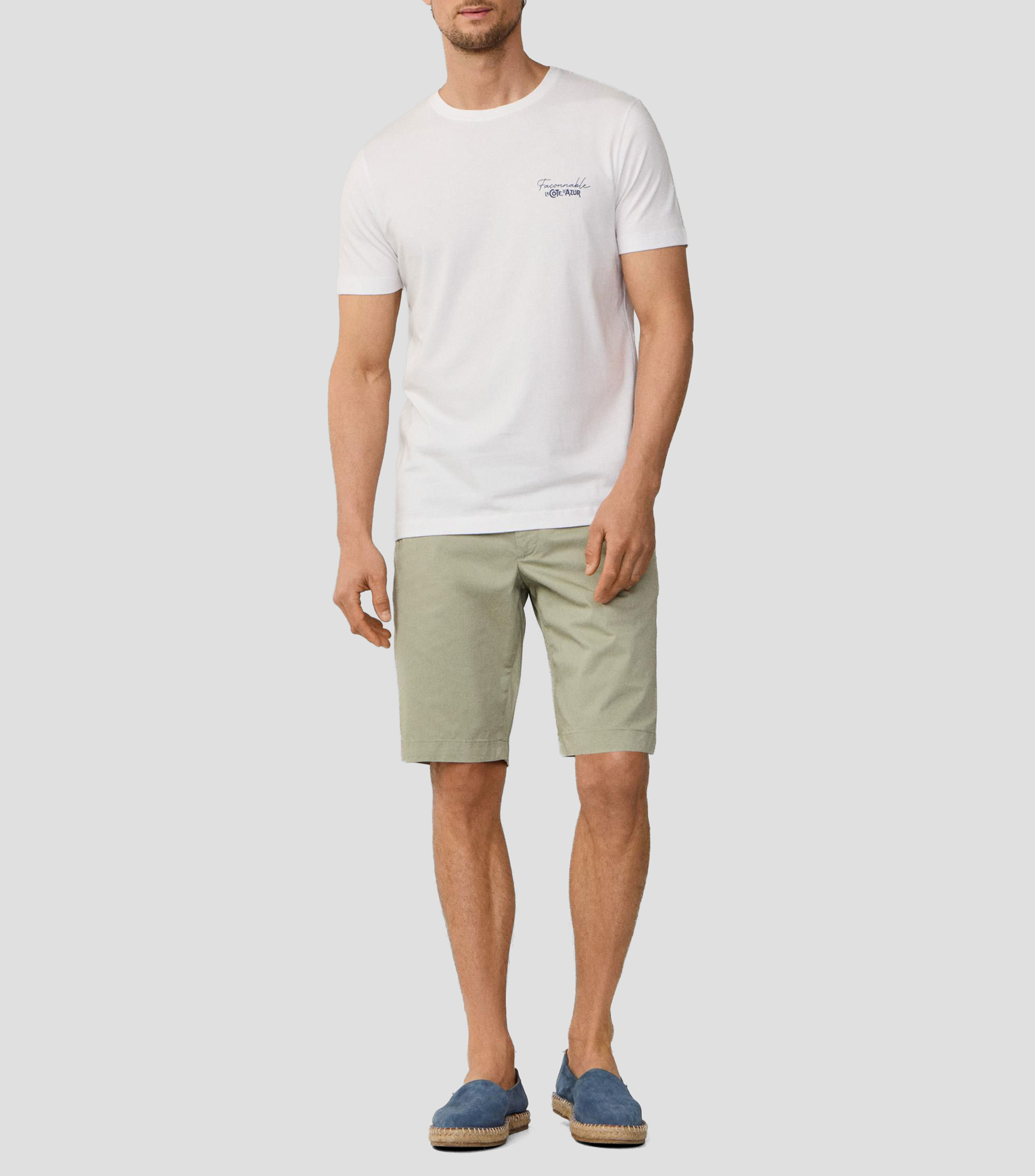 Playera cuello redondo manga corta lisa Hombre