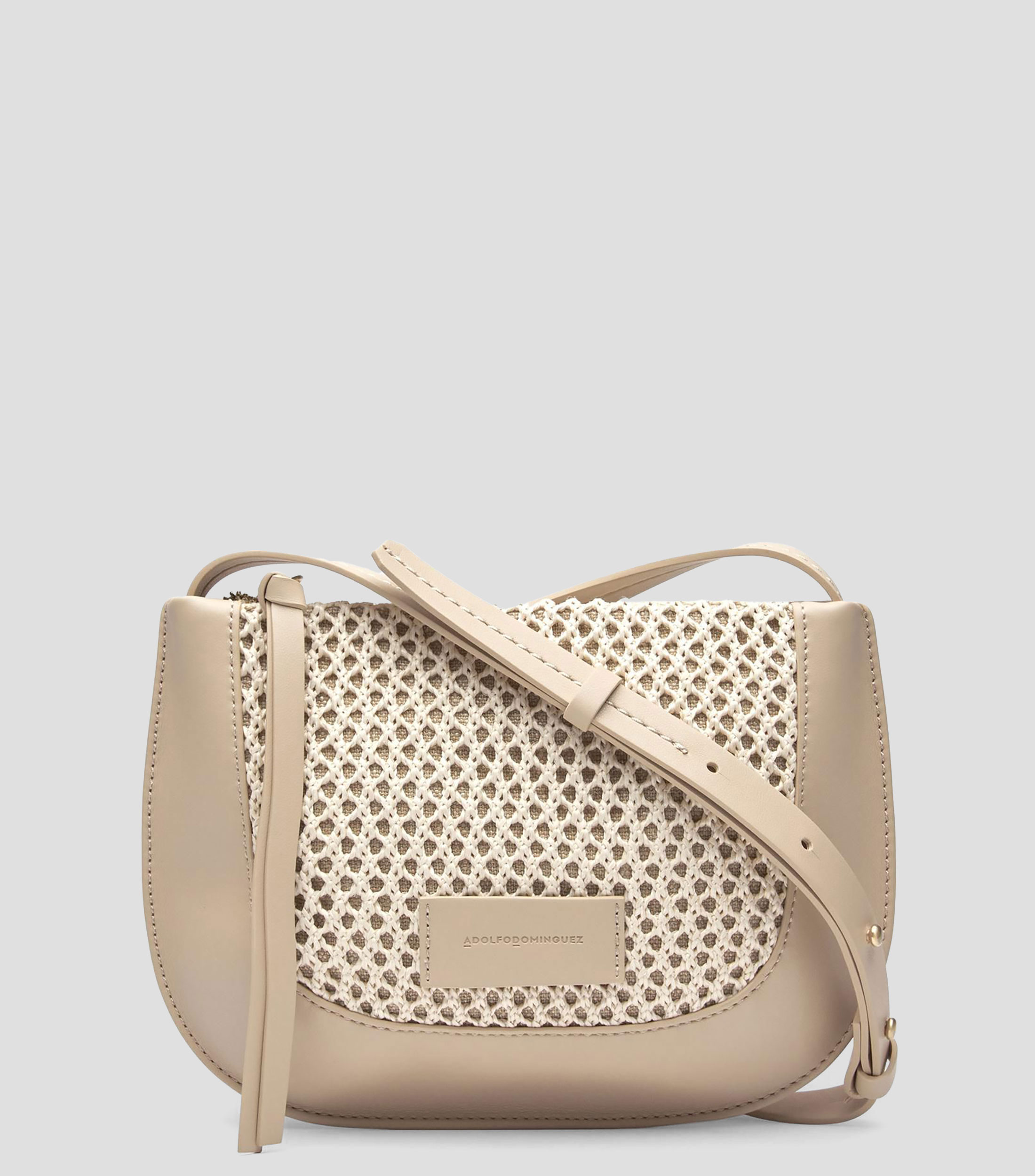 Bolsa crossbody texturizada Mujer