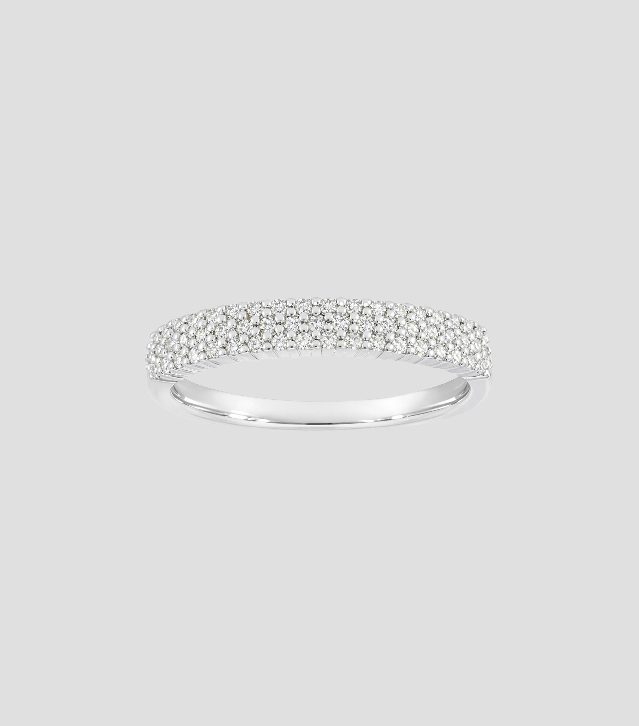 Anillo en Oro blanco de 14 Kilates con diamante Mujer