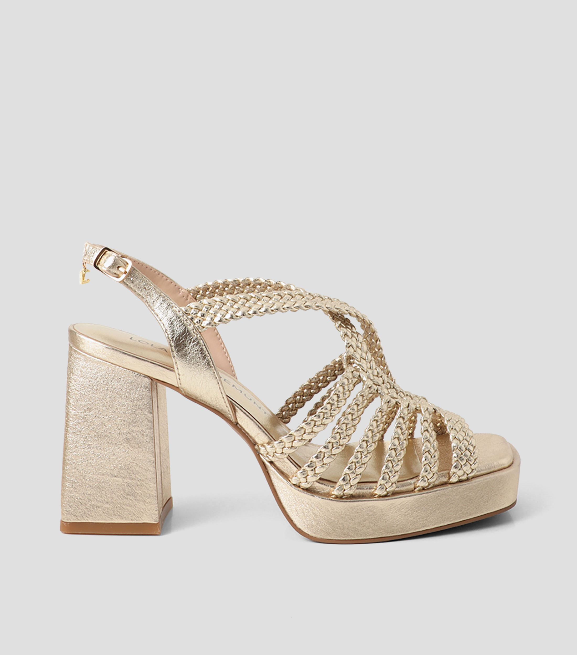 Sandalias con Tacón ancho de 9.5 cm Mujer