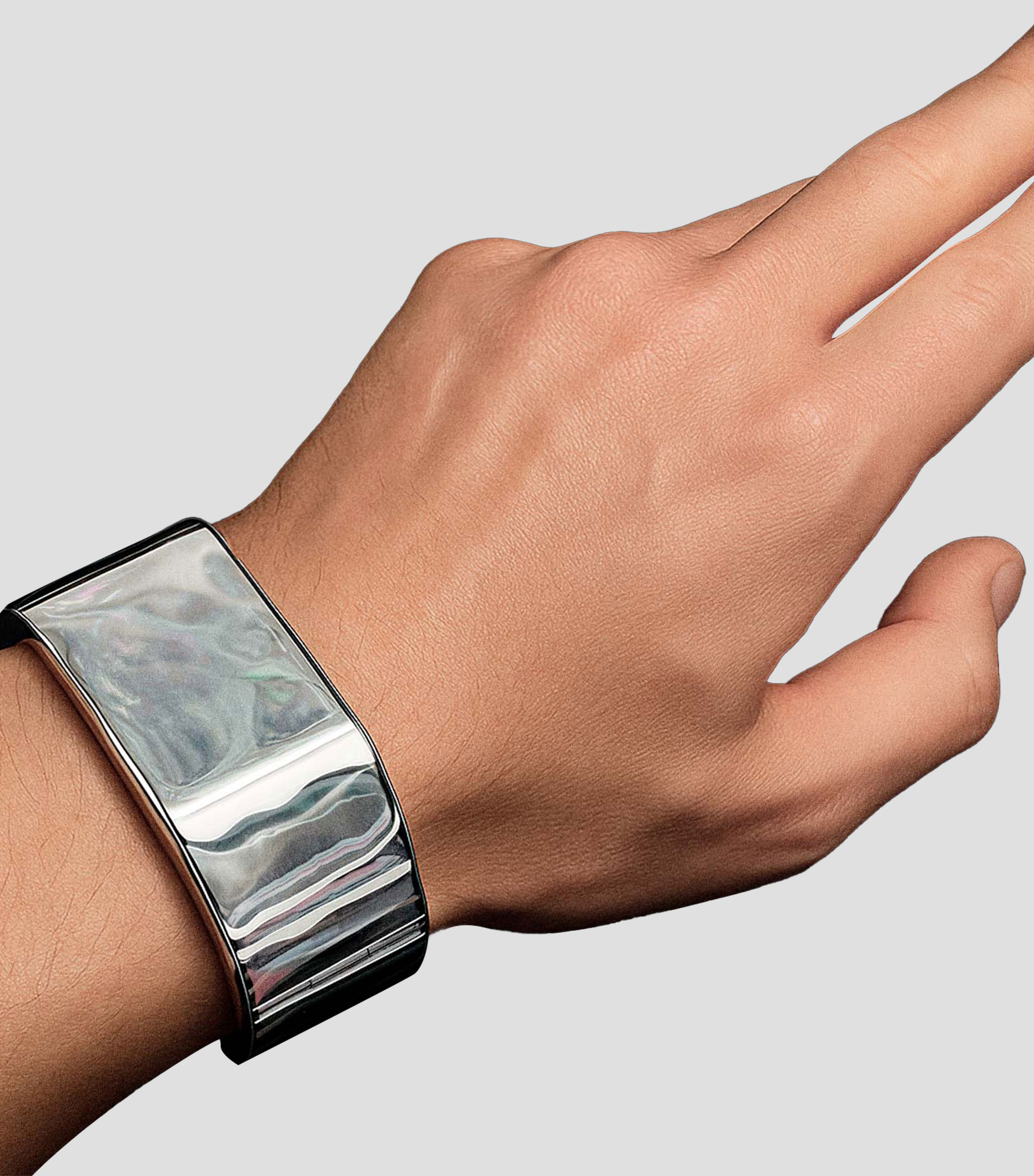 Brazalete en plata Centurion Unisex