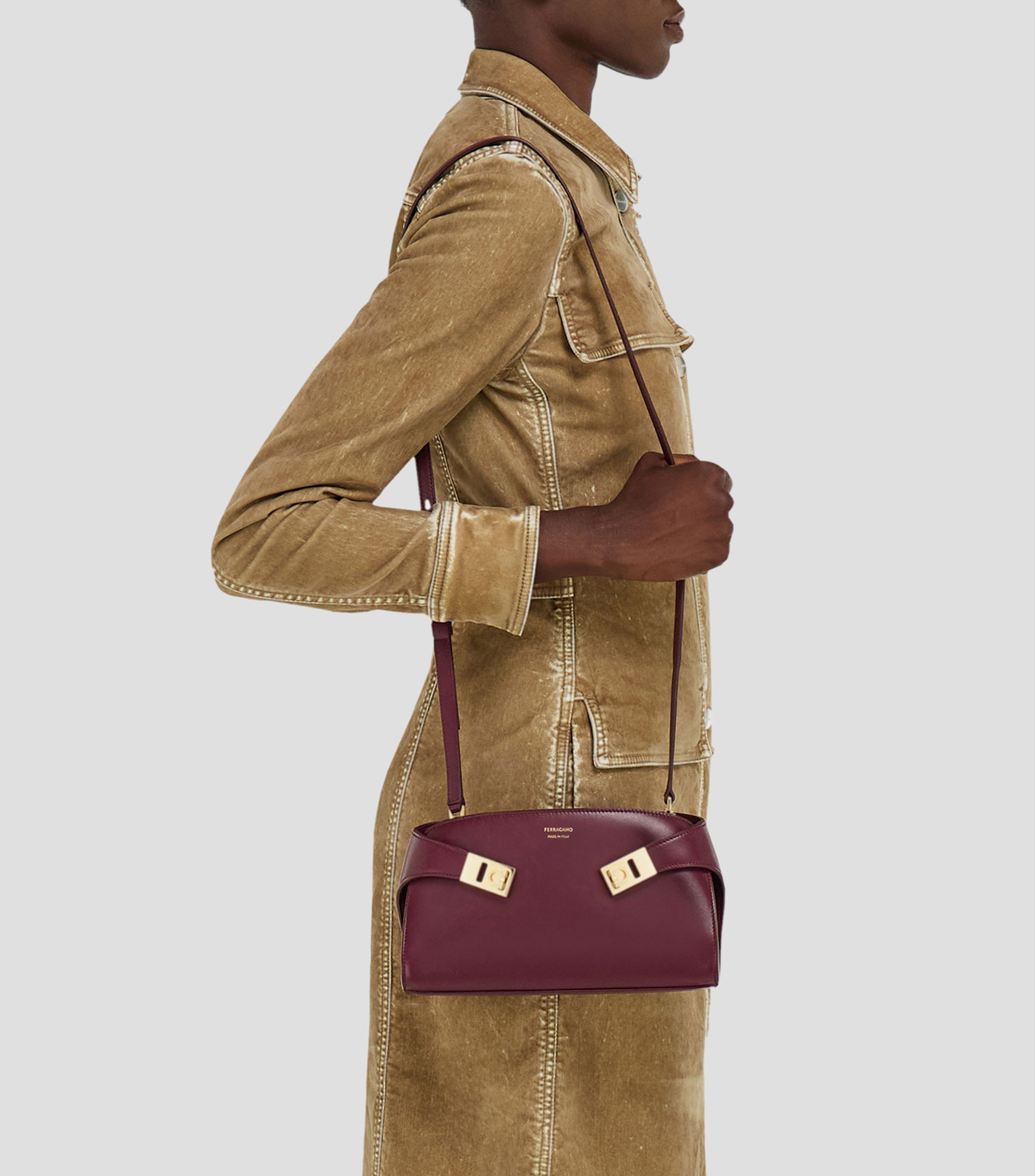 Bolsa Shoulder Morada Mujer