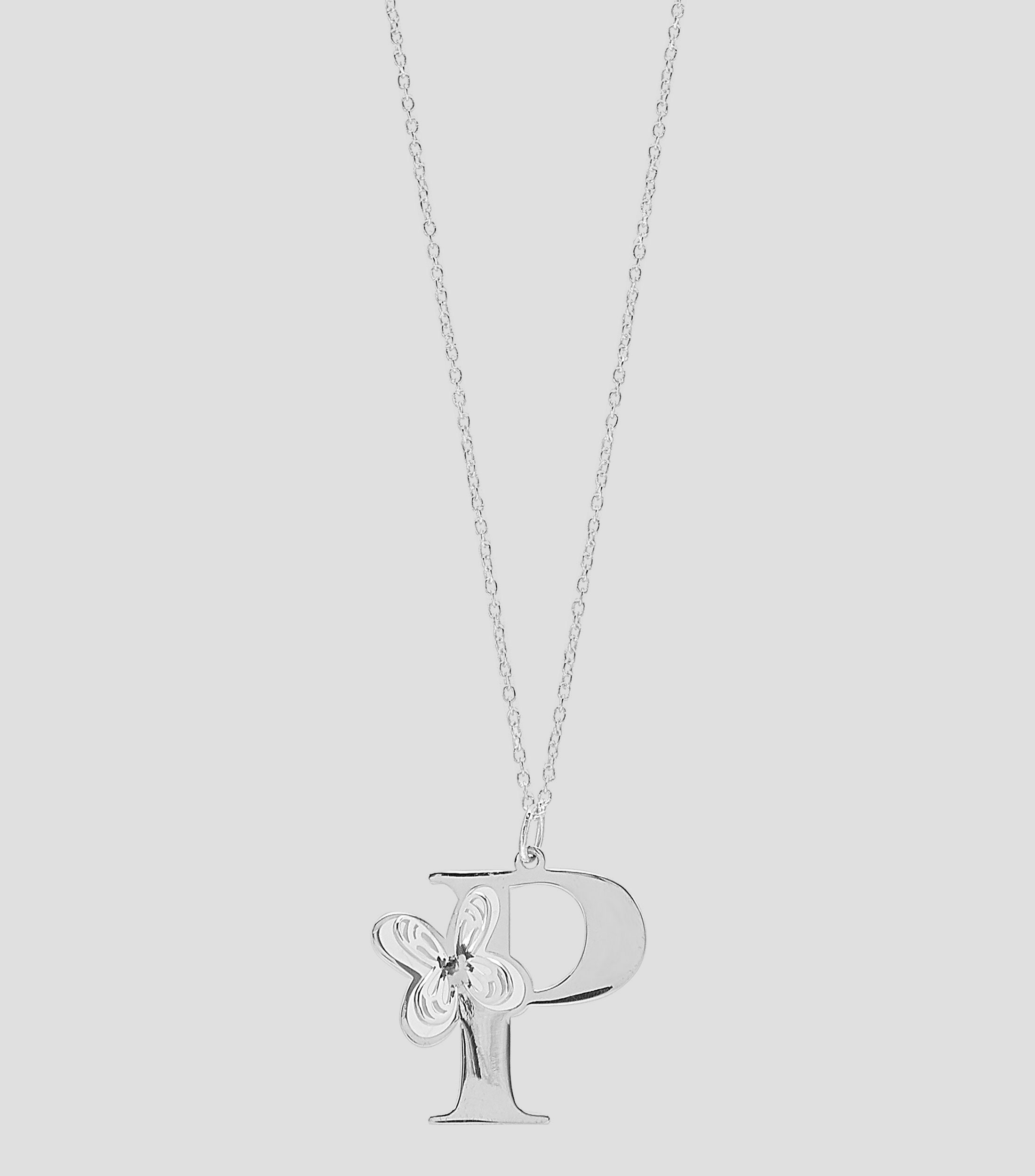 Dije con collar en plata .925 Aurora Calligraphy Mujer