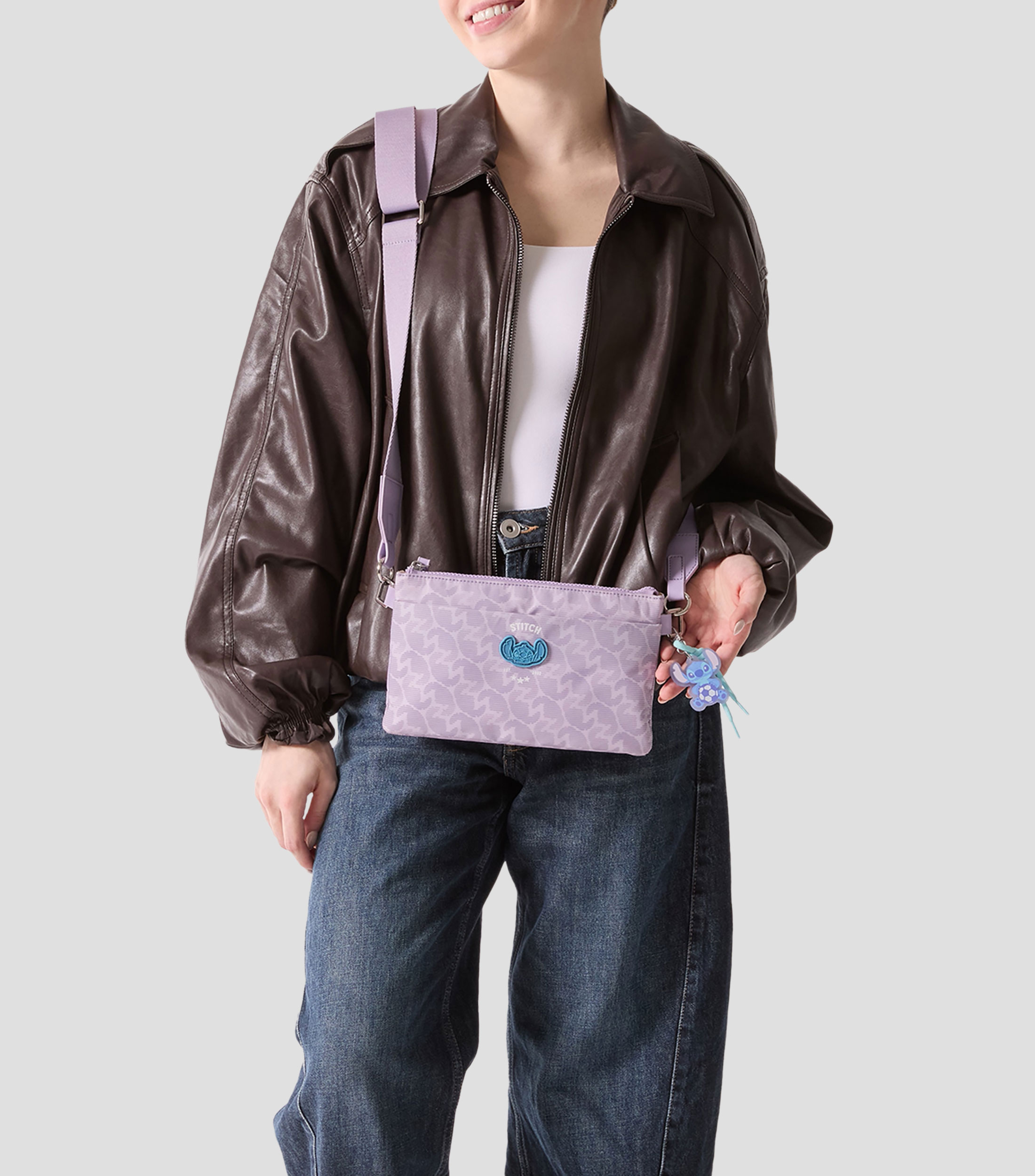 Bolsa crossbody estampada Niña