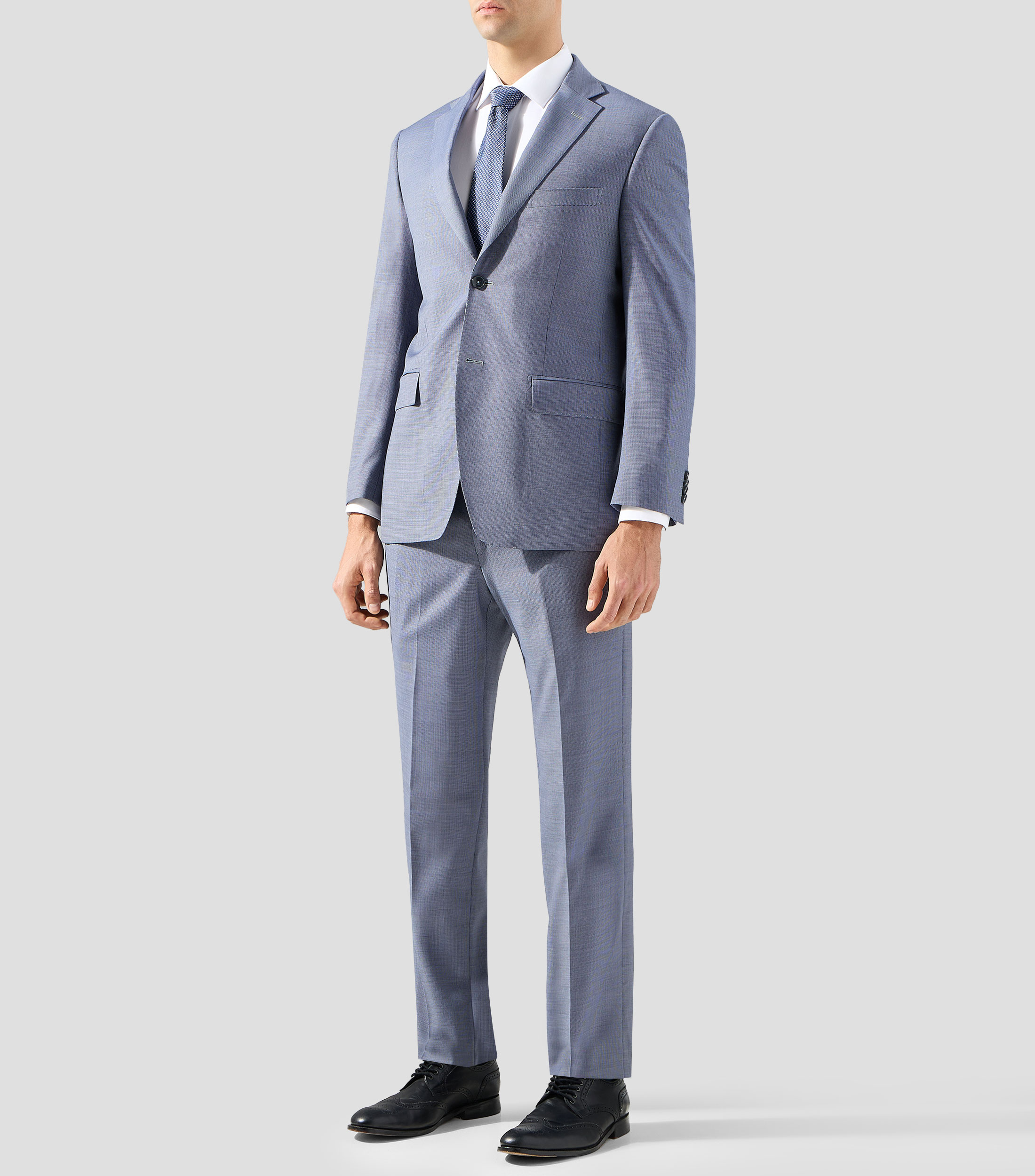 Traje de corte slim microdiseño Hombre