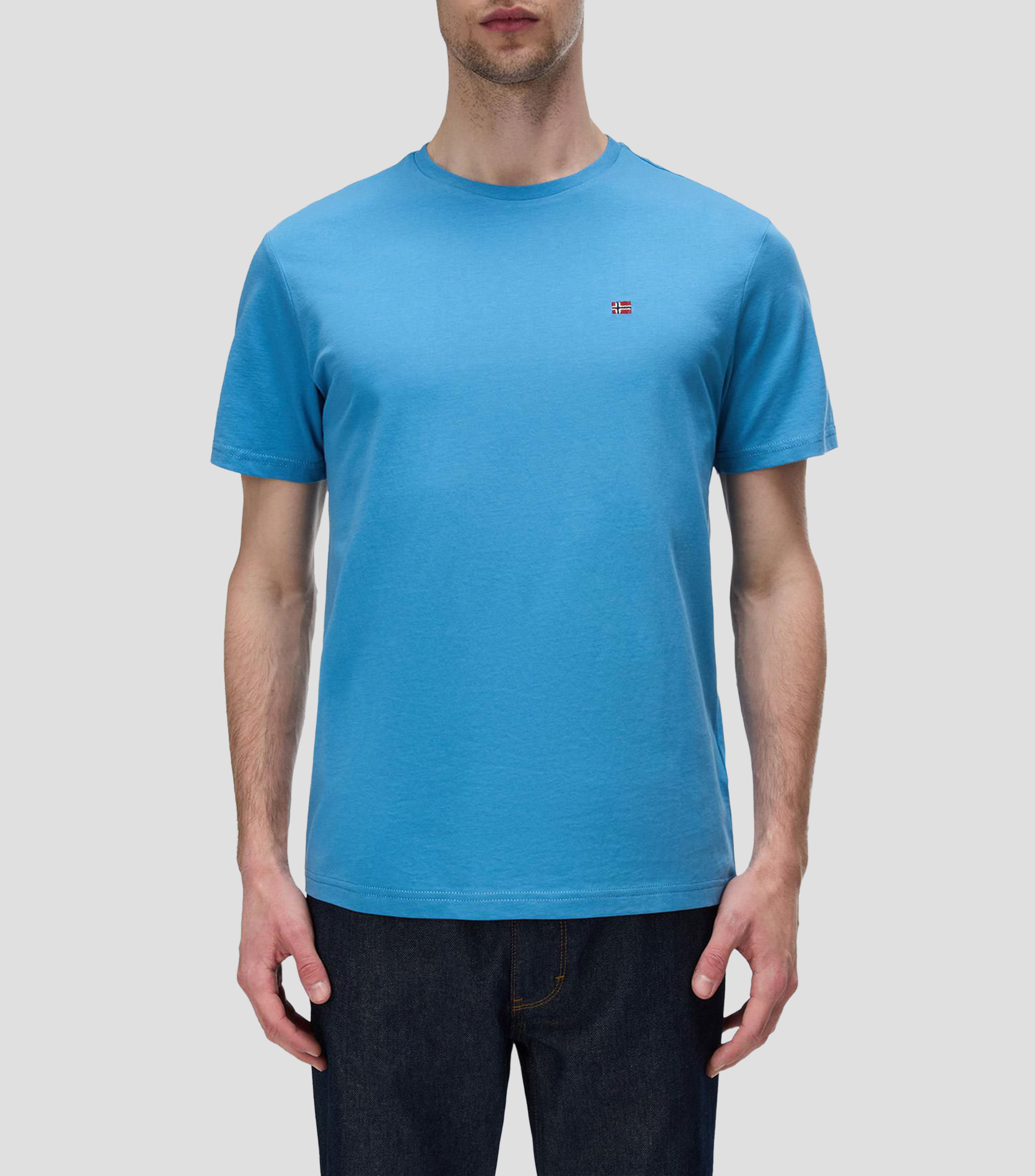 Playera cuello redondo manga corta Salis lisa Hombre