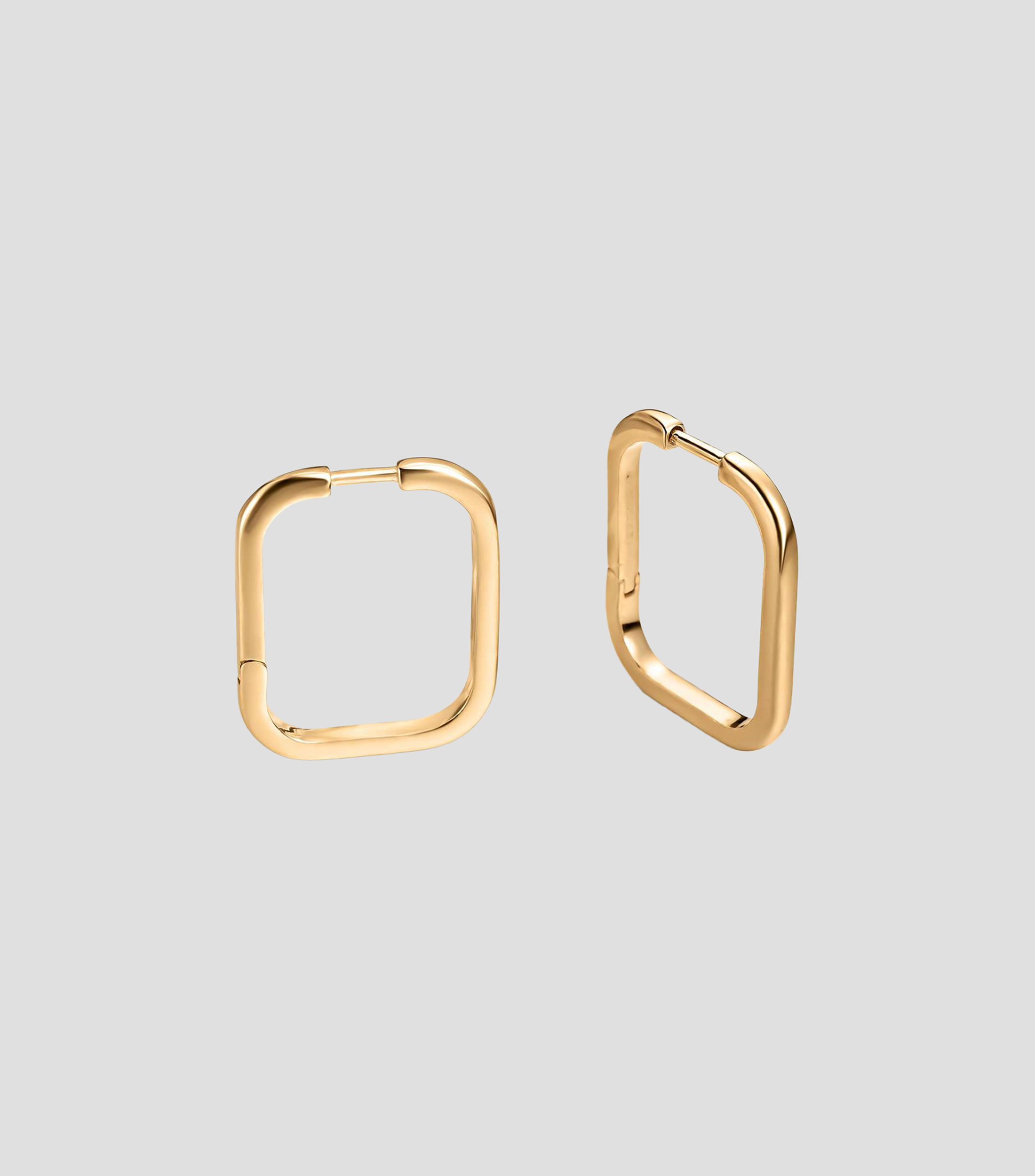Pendientes cuadrados en plata .925 Connector Criolla Mujer