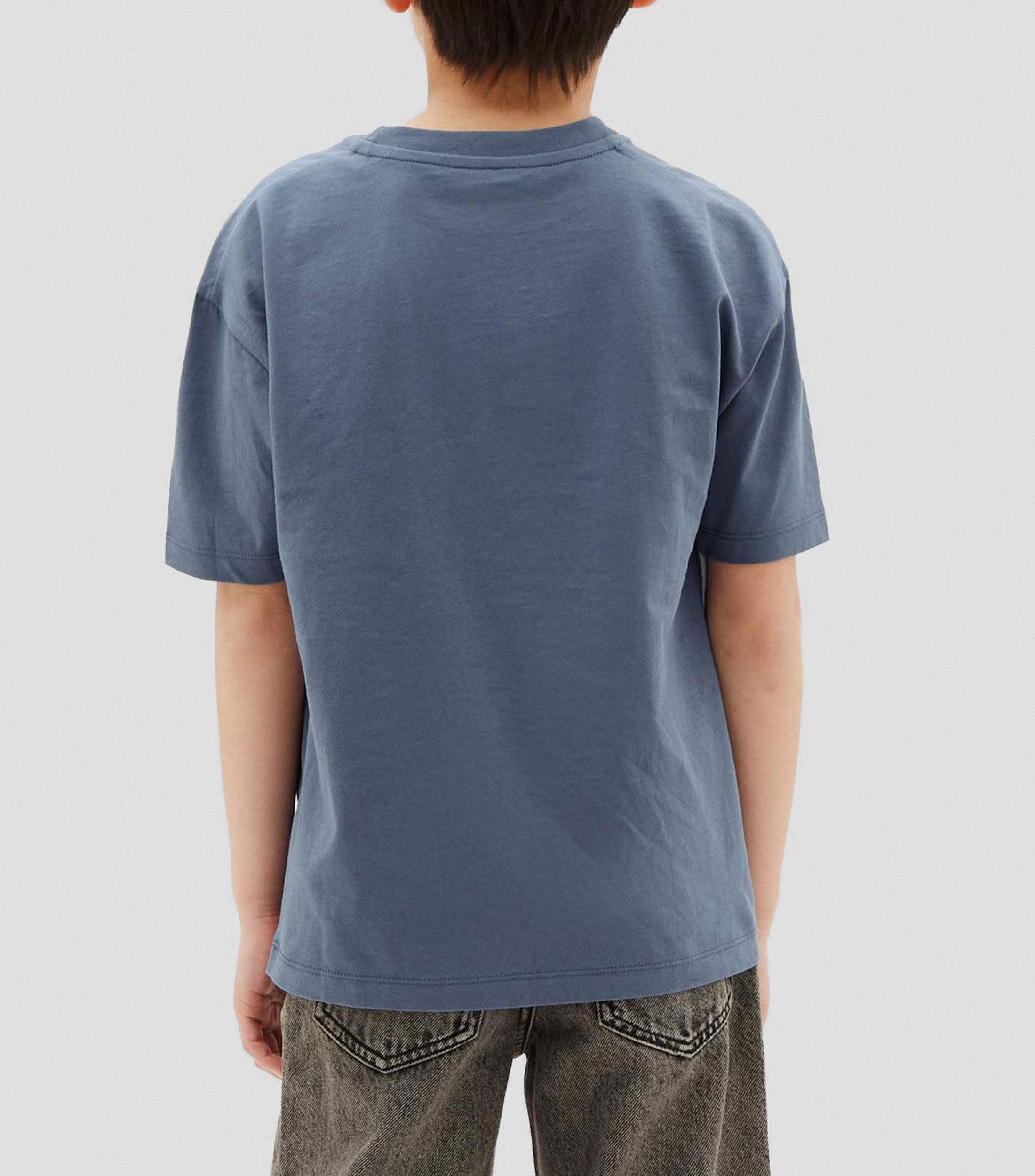 Playera cuello redondo manga corta con estampado Niño