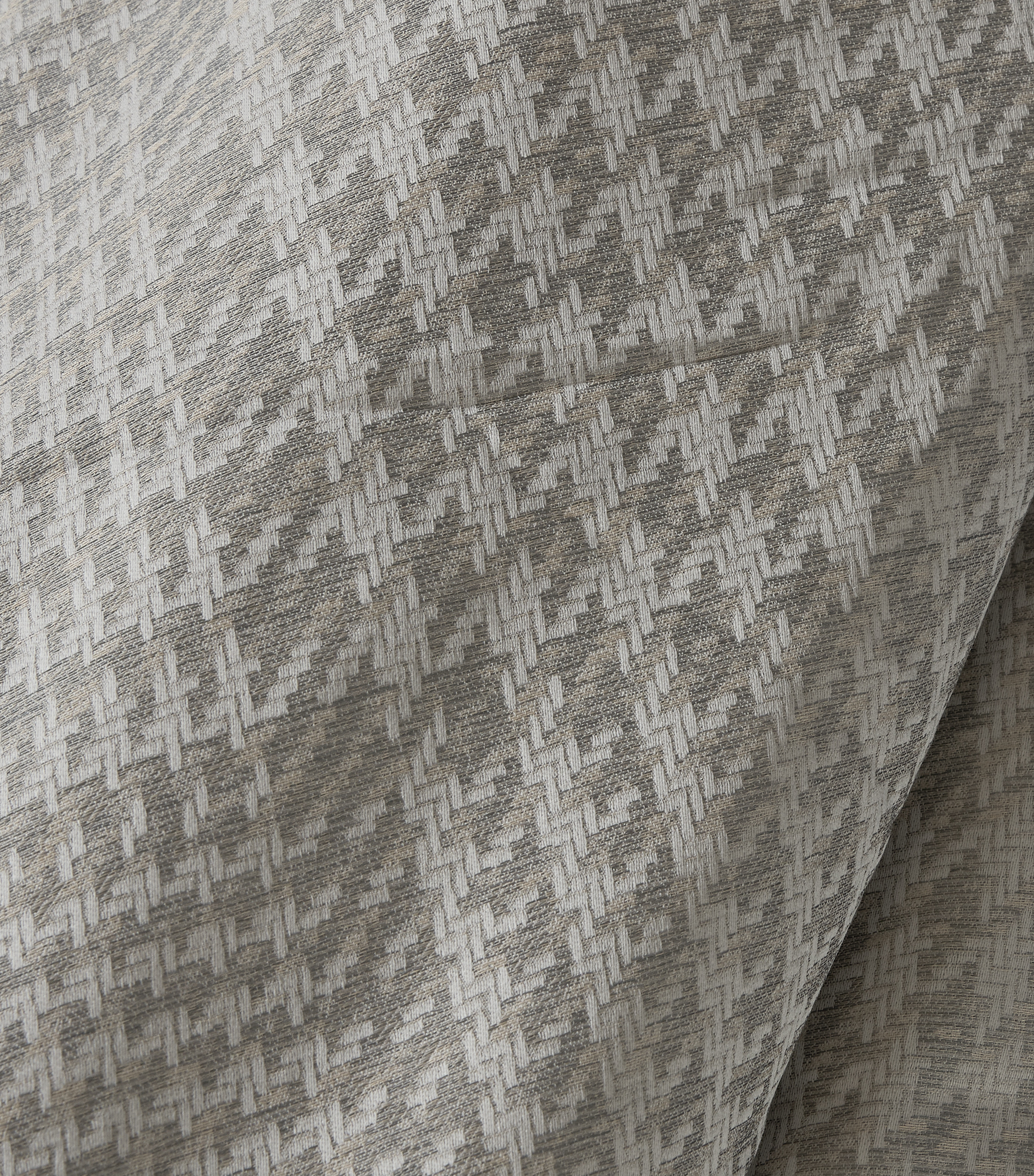Funda para duvet queen size en algodón Pied de Poule Arredo gris con beige