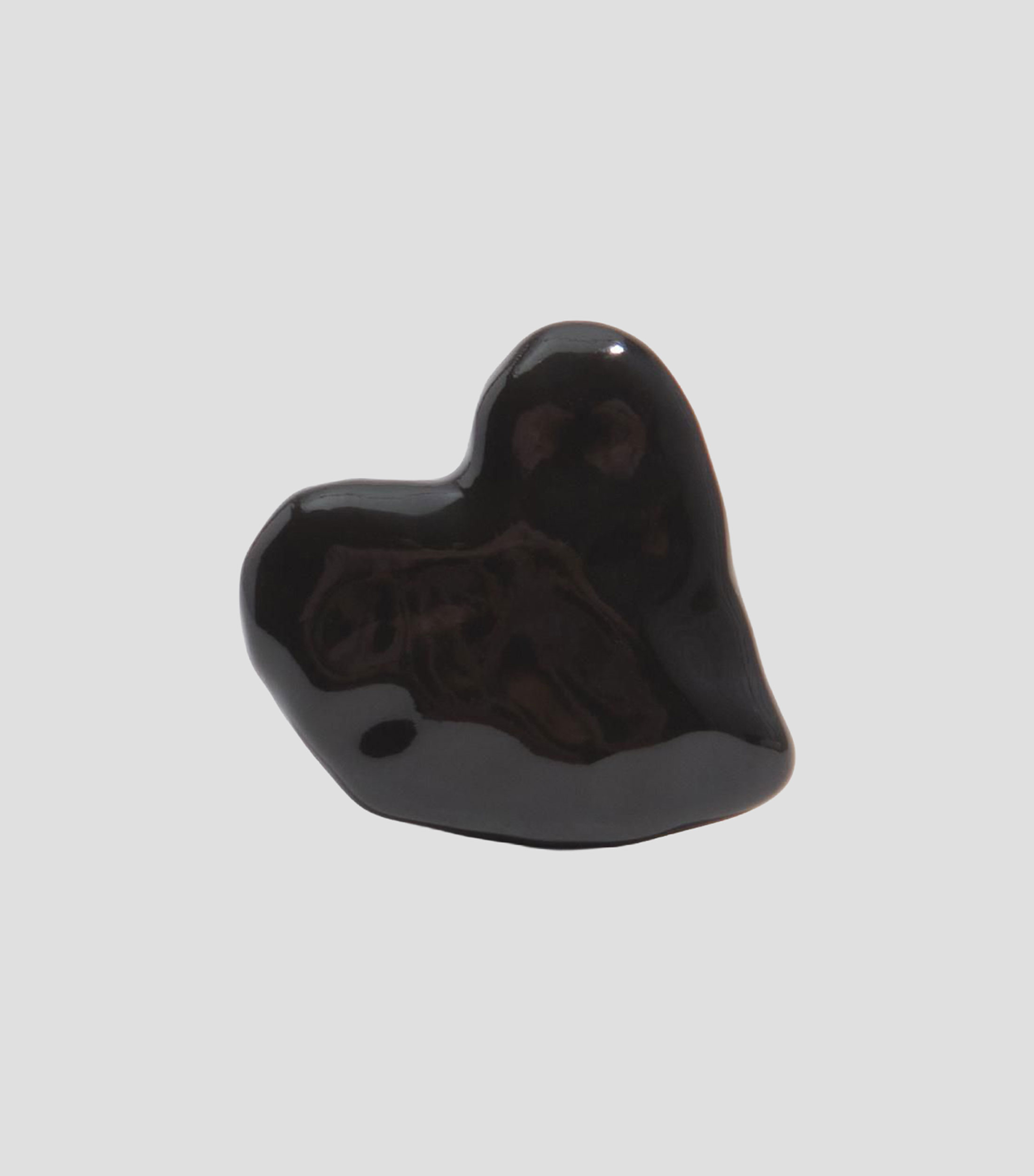 Anillo corazón con textura Mujer