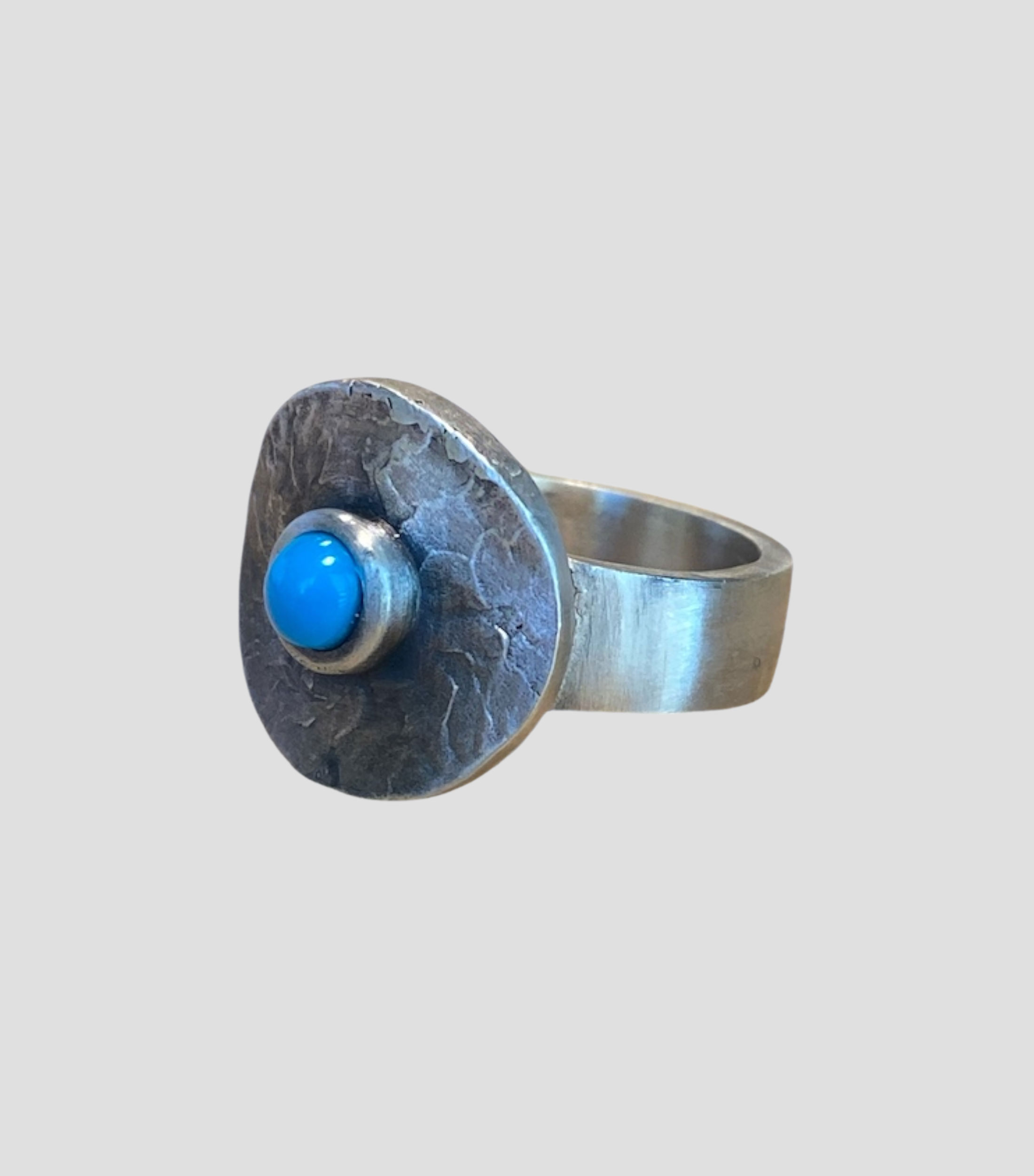 Anillo con Turquesa Hombre