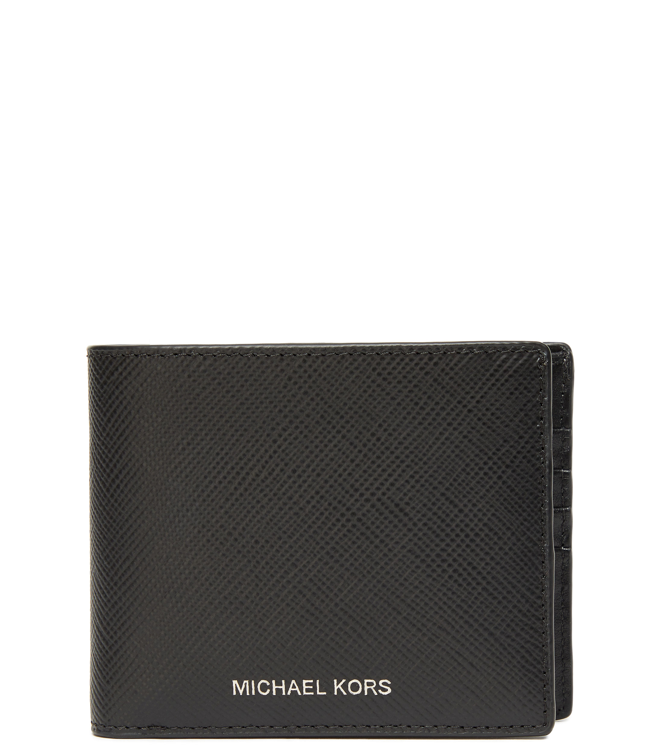 Michael Kors: Cartera bifold negra en piel saffiano Hombre | El Palacio Hierro"