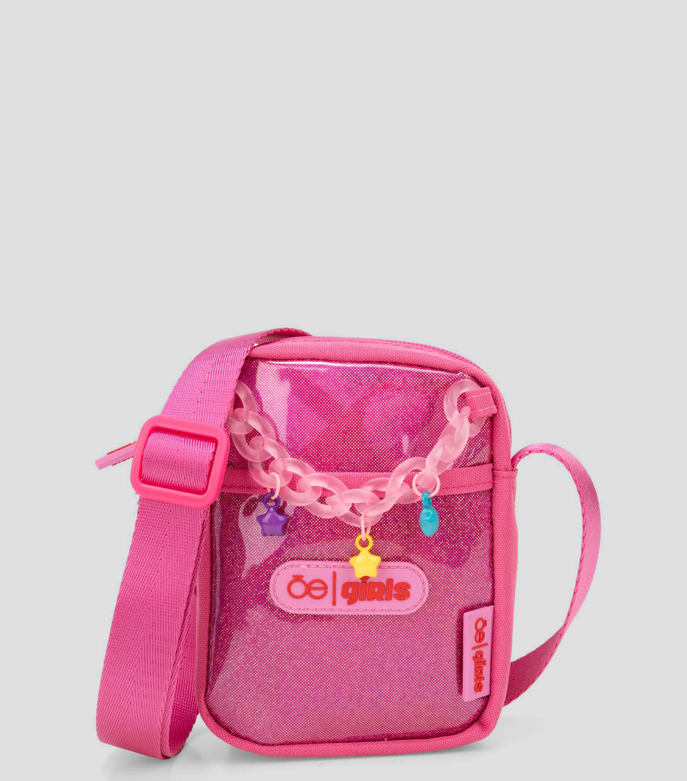 Bolsa Crossbody Rosa lisa Niña