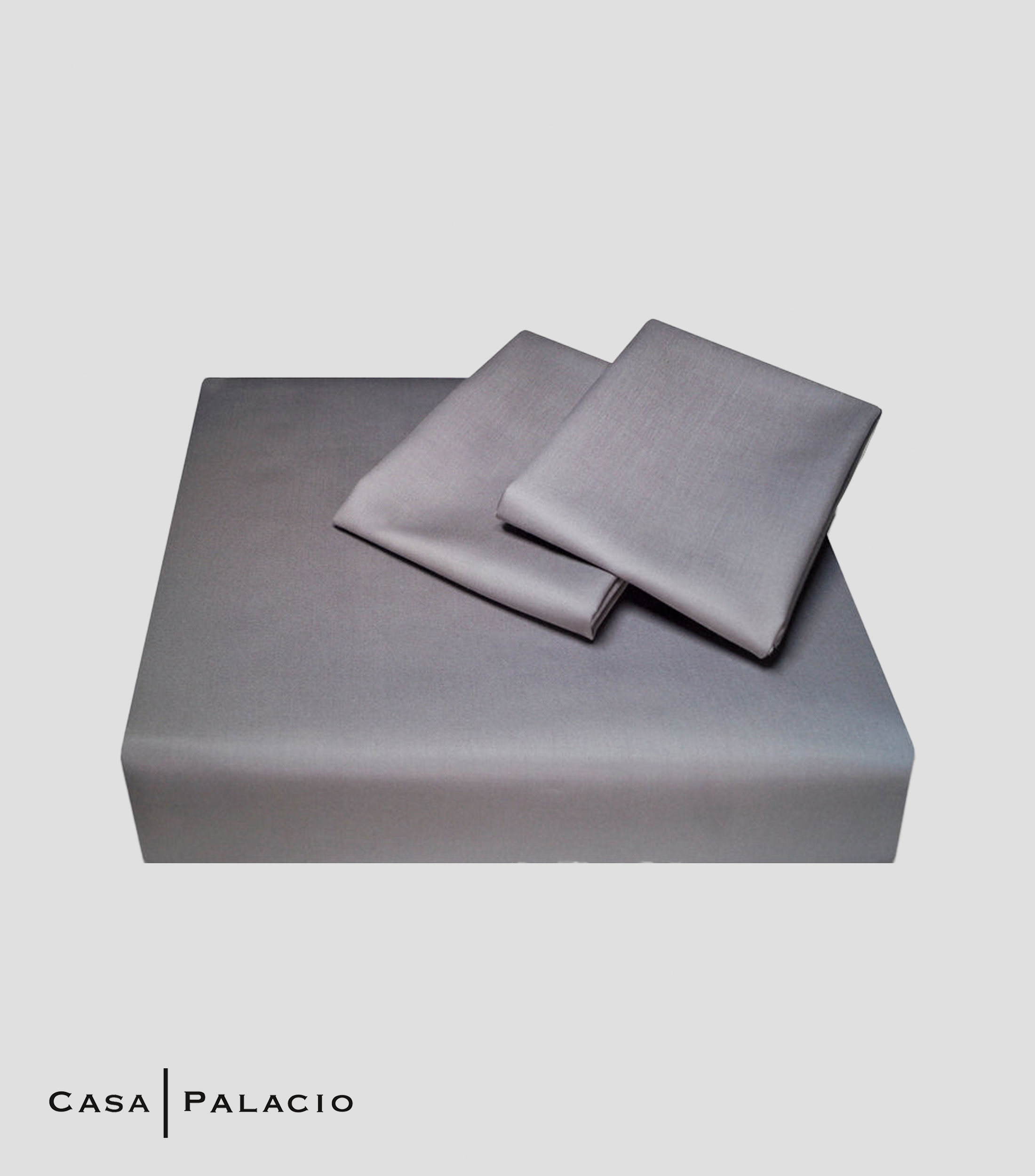 Funda para duvet matrimonial/queen size en algodón Pireo gris perla