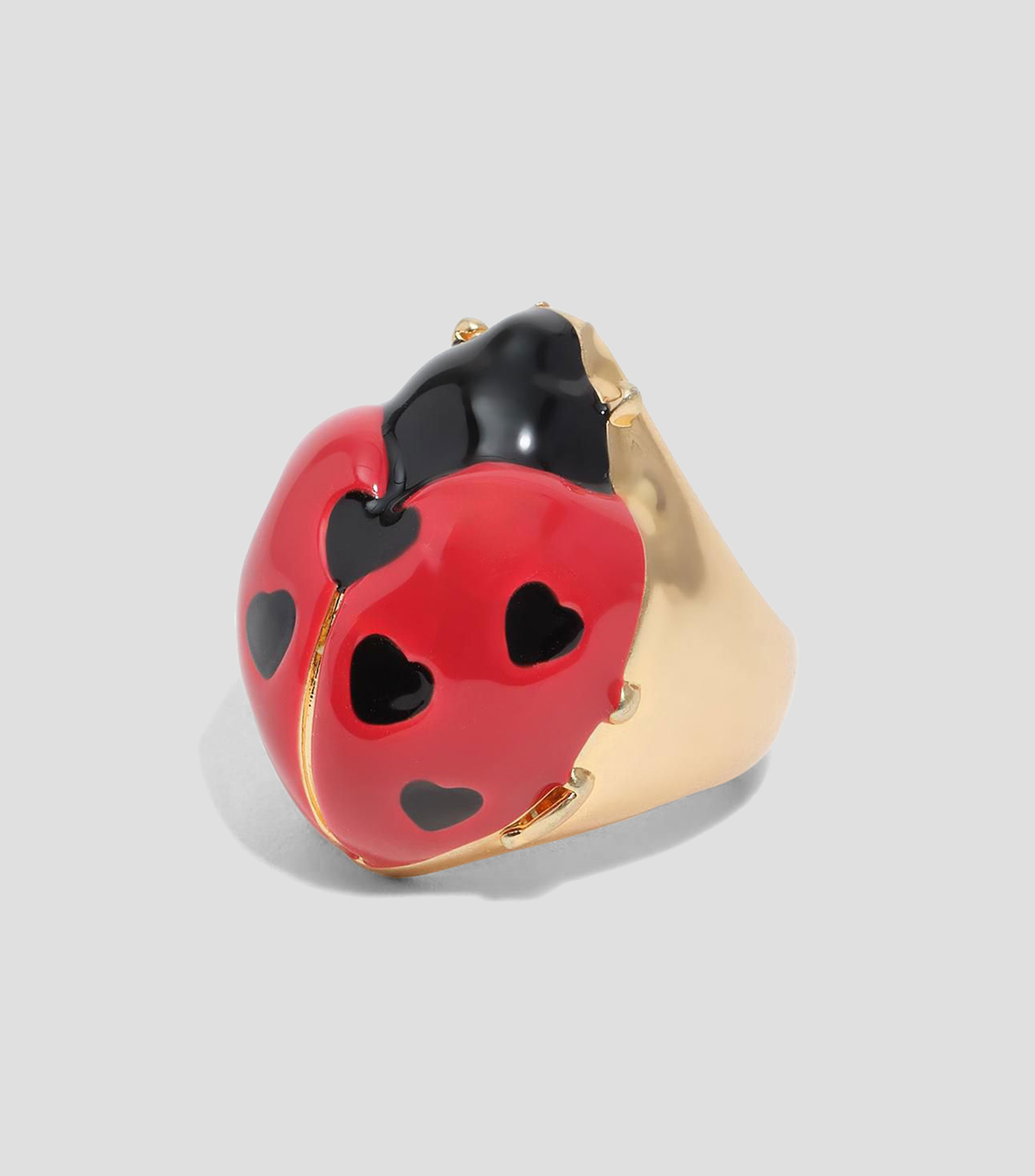 Anillo mariquita roja Mujer