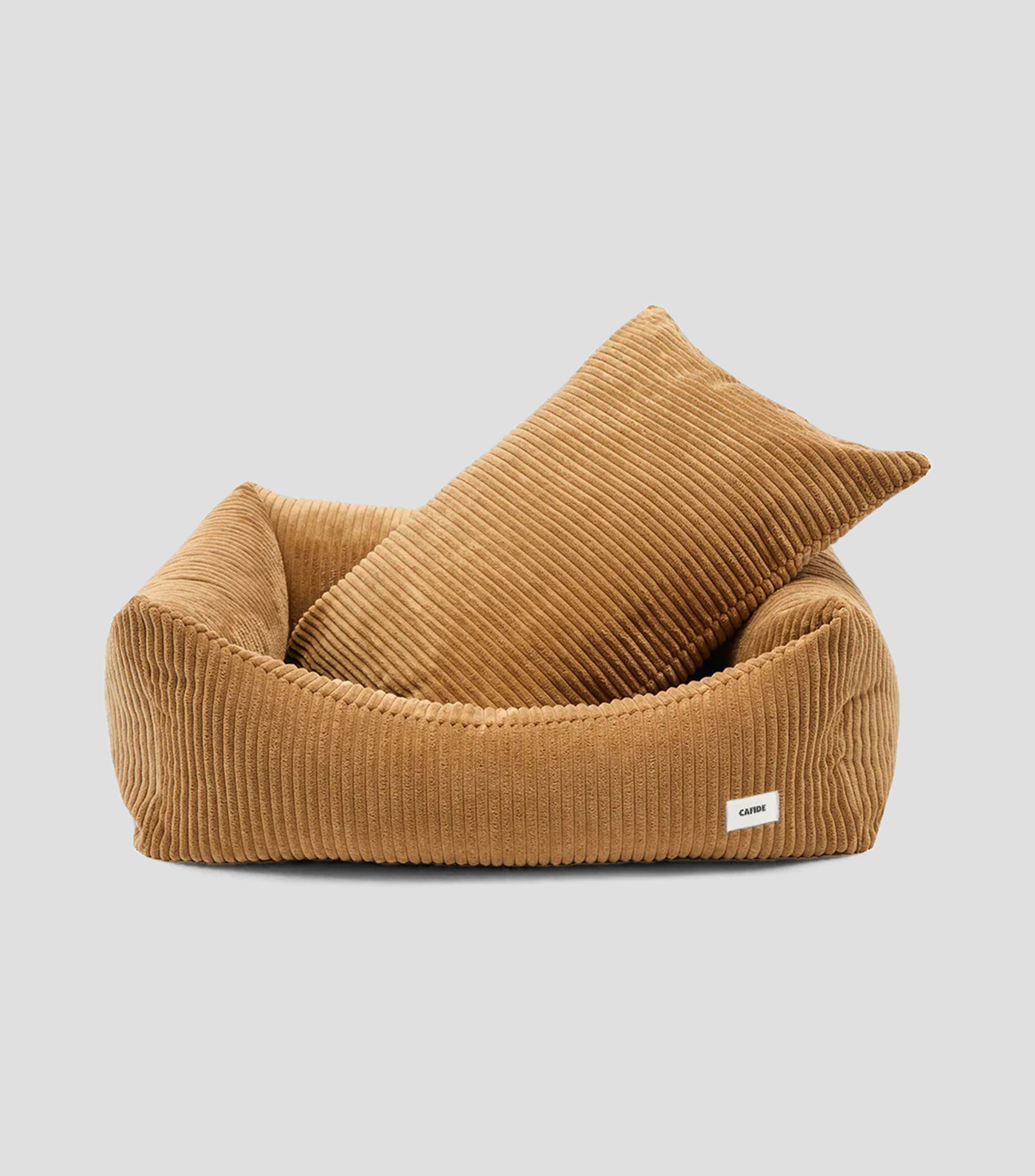 Cama para mascota S Snozy pana mostaza